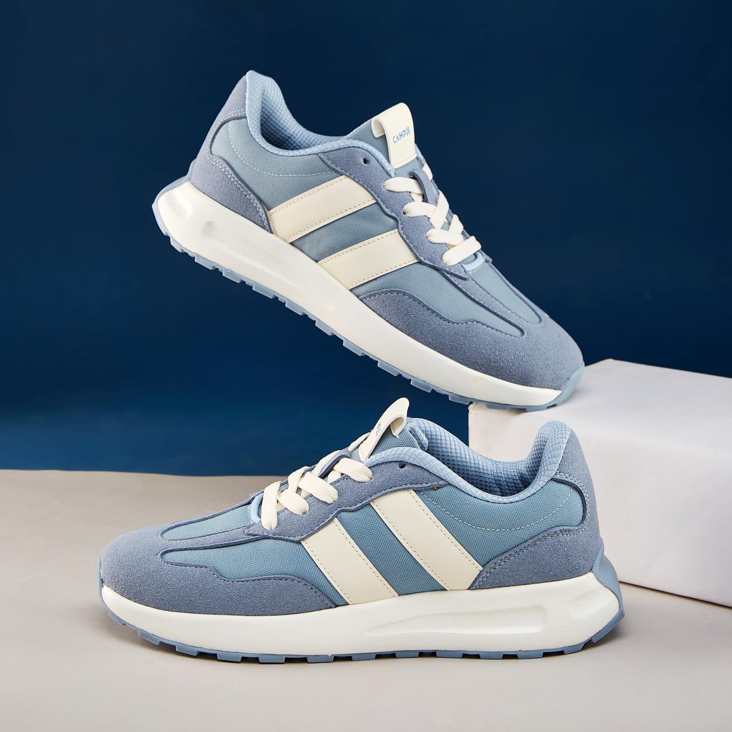 Campus GRIT Women's Sneakers - L.Sky/WHT - Image 2