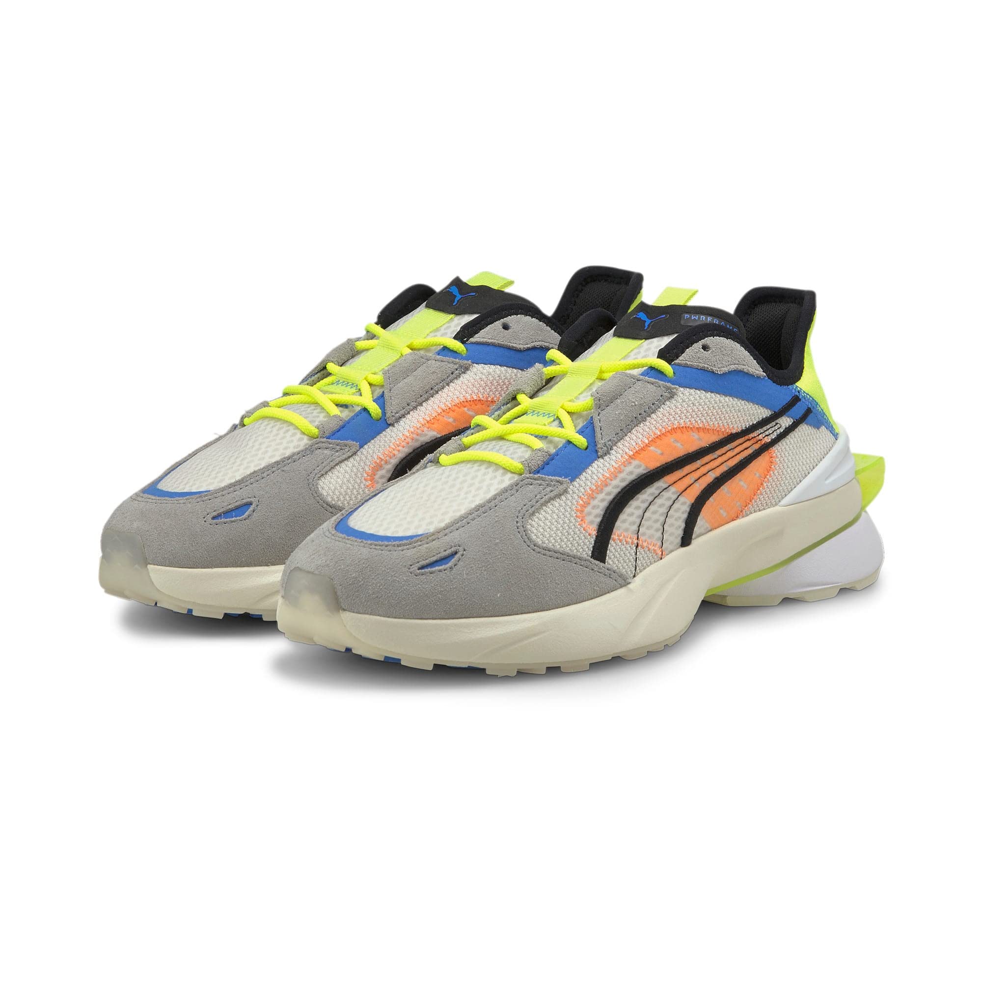 Puma Pwrframe OP Abstract Nimbus Cloud Yellow Sneaker - Image 5