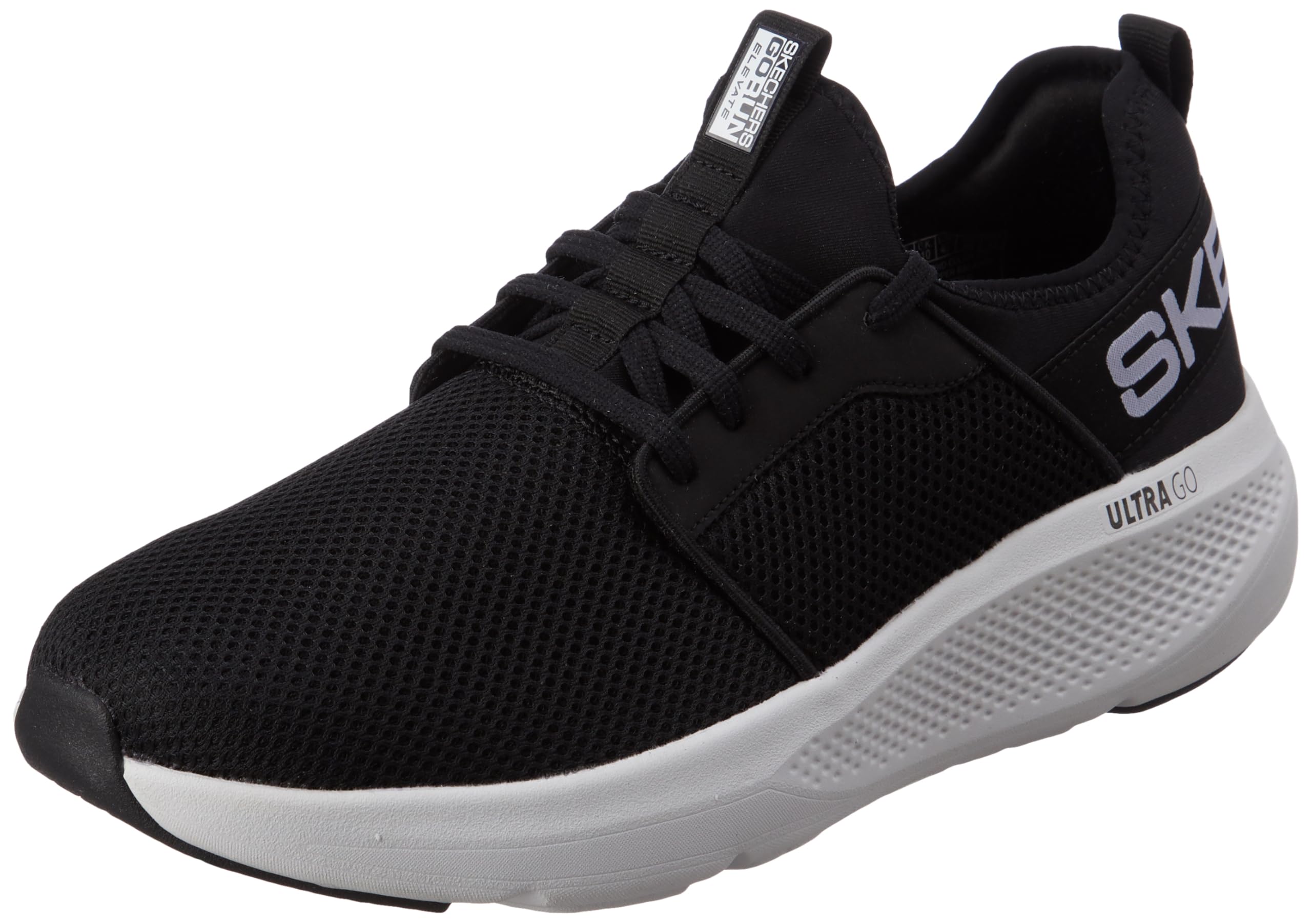 Skechers Men's GO Run Velocity Running Shoes - Black/White