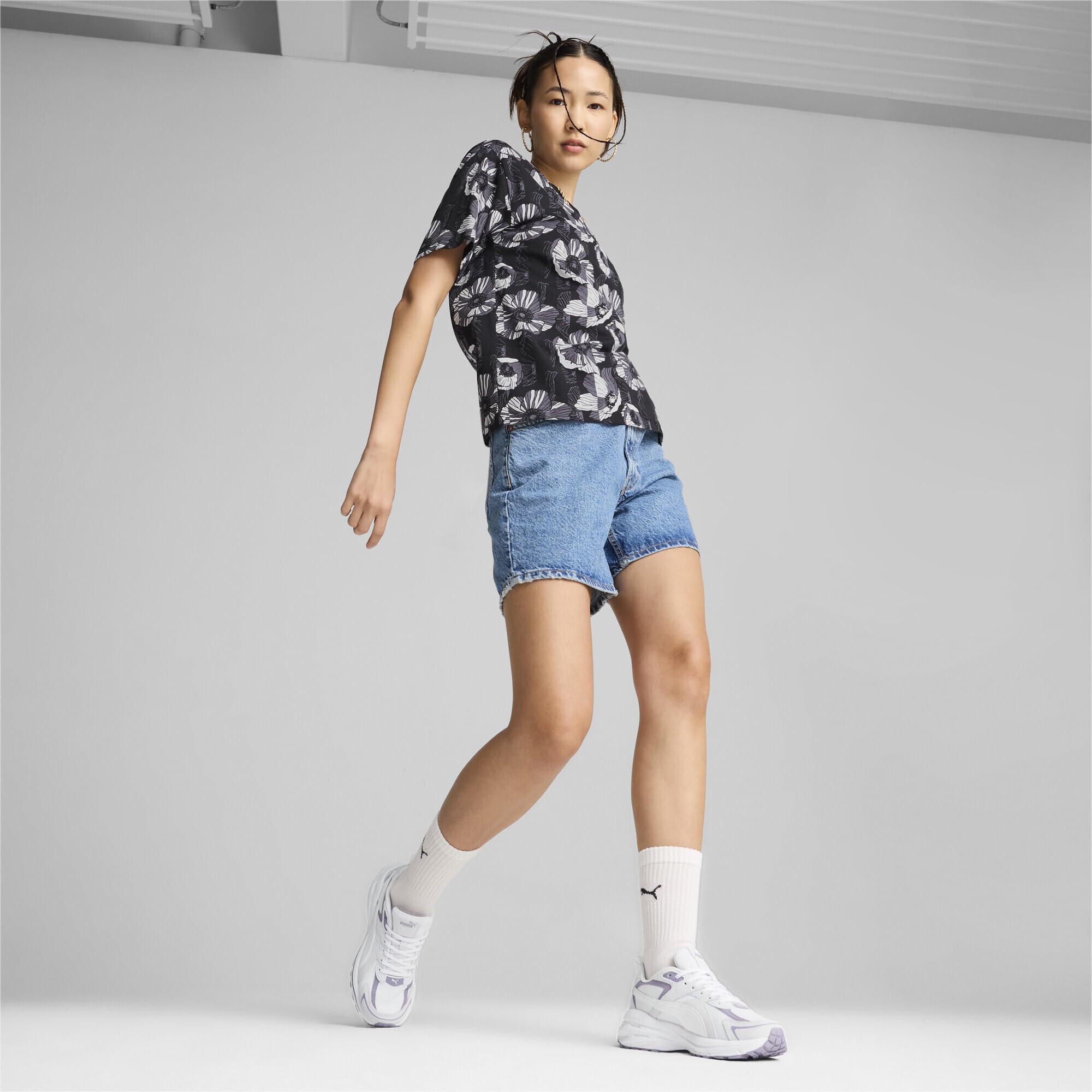 Puma Hypnotic LS Sneaker - Silver Mist White Pale Plum - Image 2