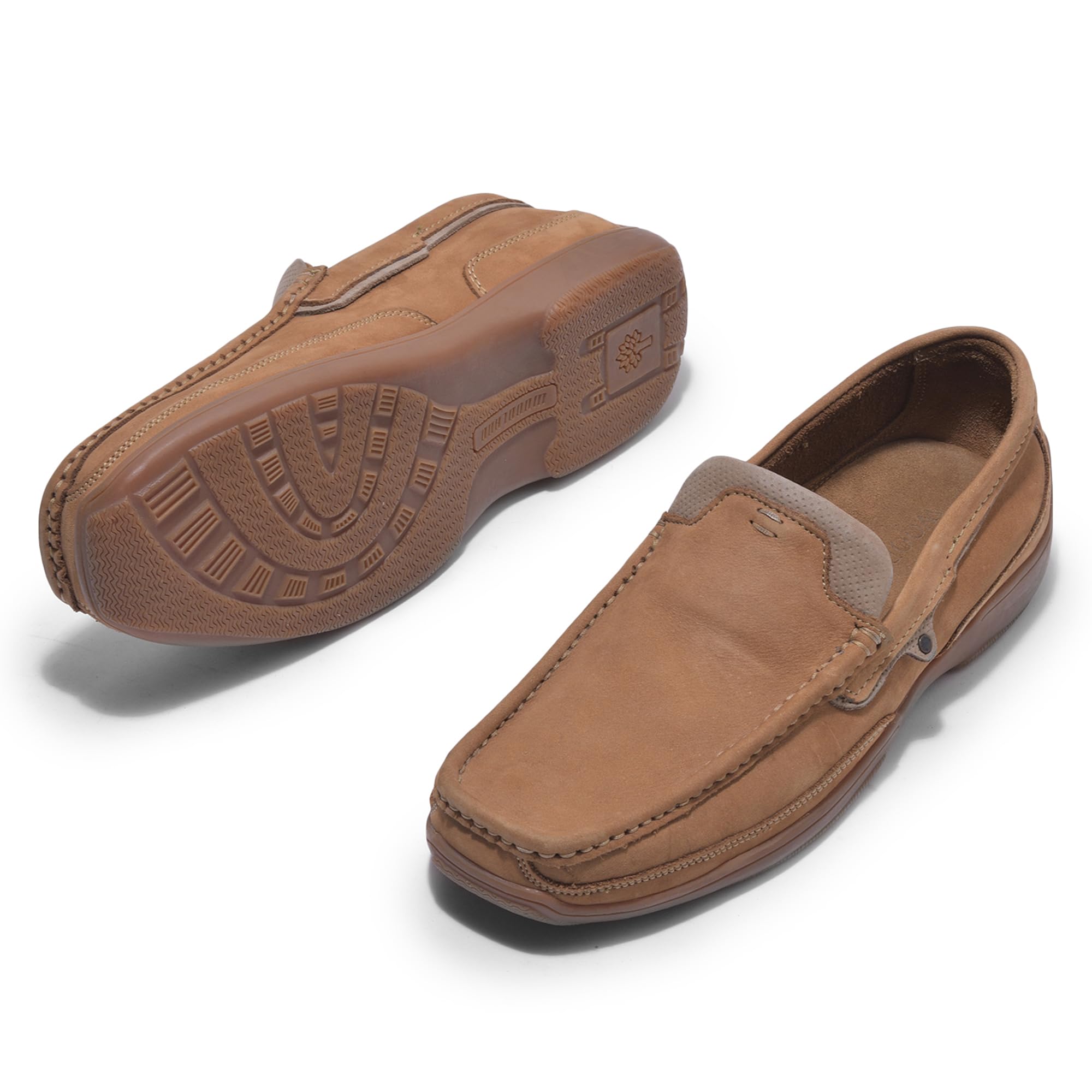 Woodland Men's Leather Loafer - Khaki - Image 3