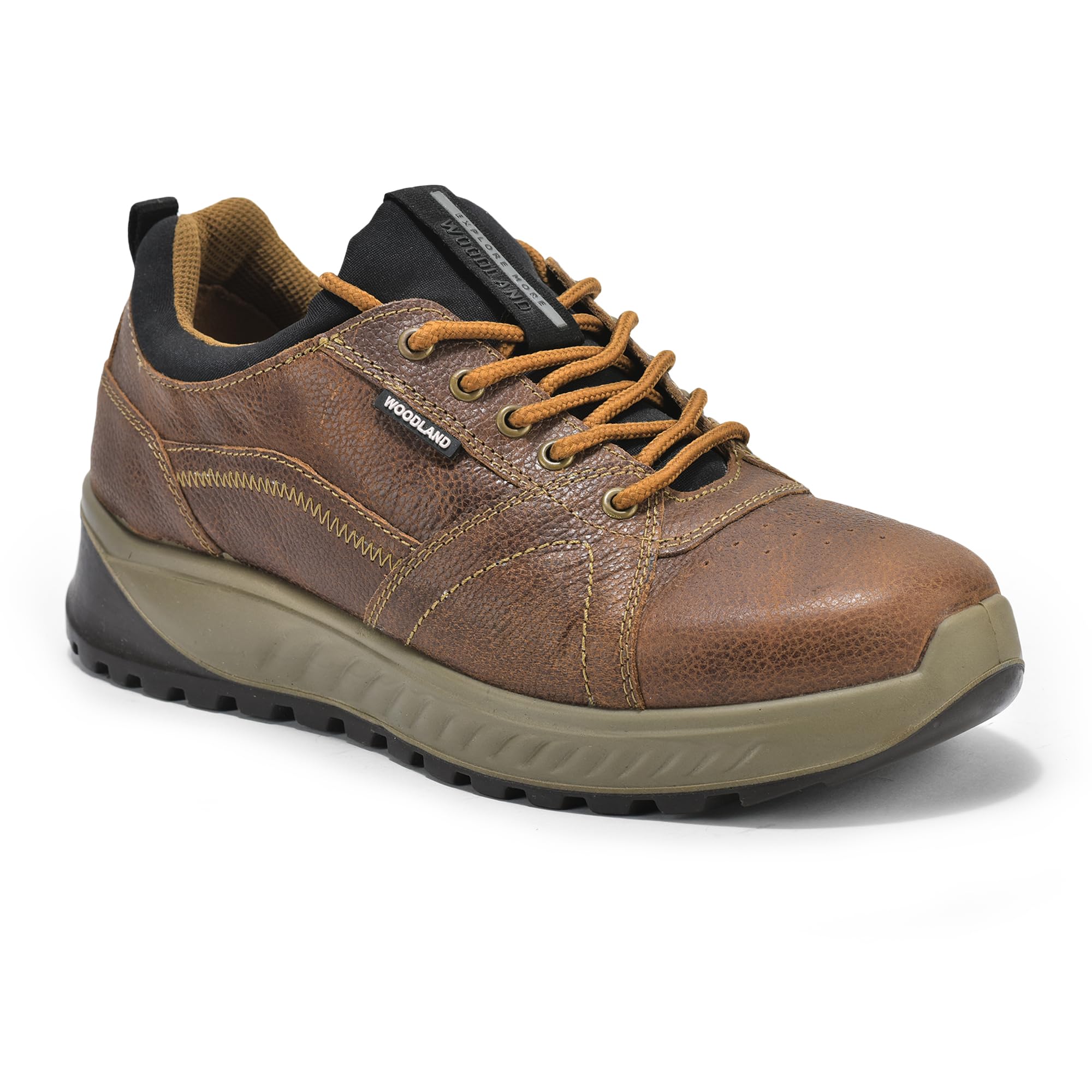 Woodland Men's Camel Nubuk Casual Shoes