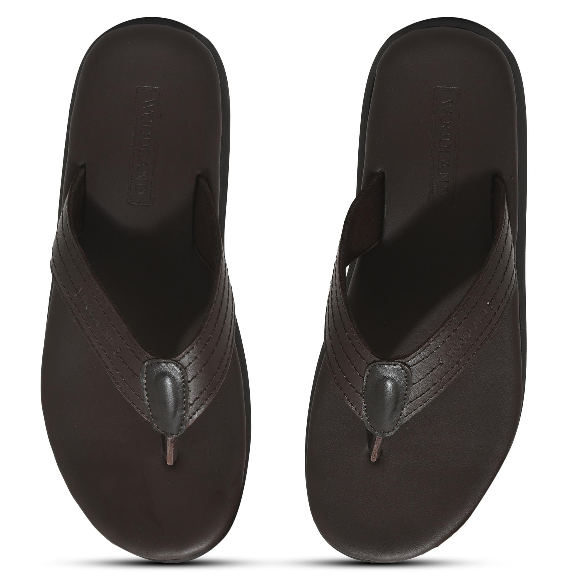 Woodland Men's Brown Flip-Flop - Image 3