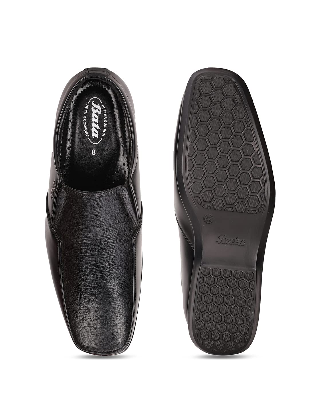 Bata Mens Formal Shoes - Black - Image 4