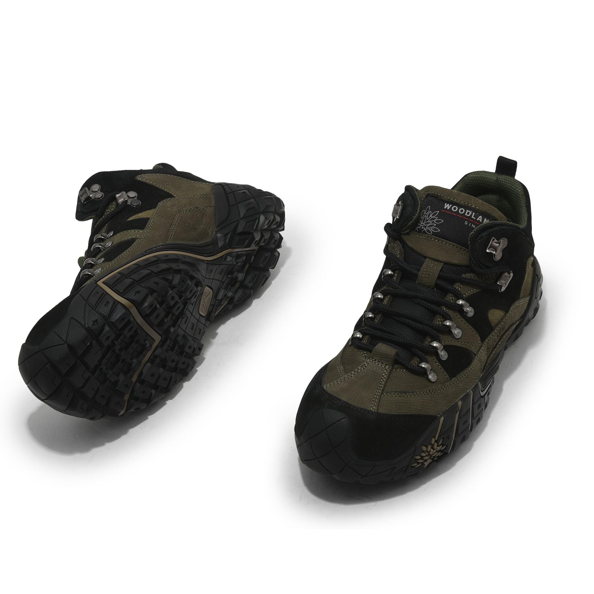 Woodland Mens Outdoor Shoe - Olive Green - Image 5