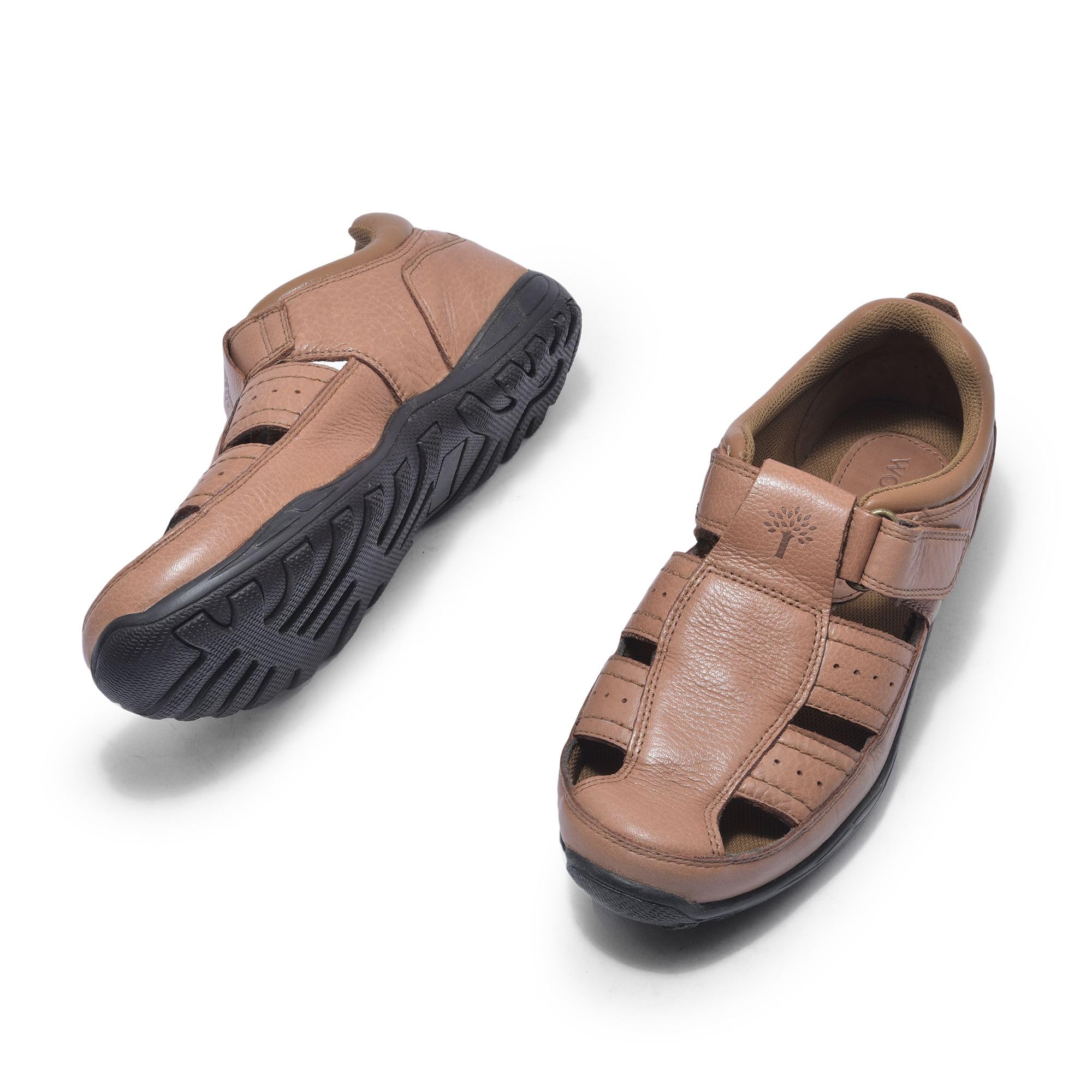 Woodland Men's Tan Leather Sandal - Image 4