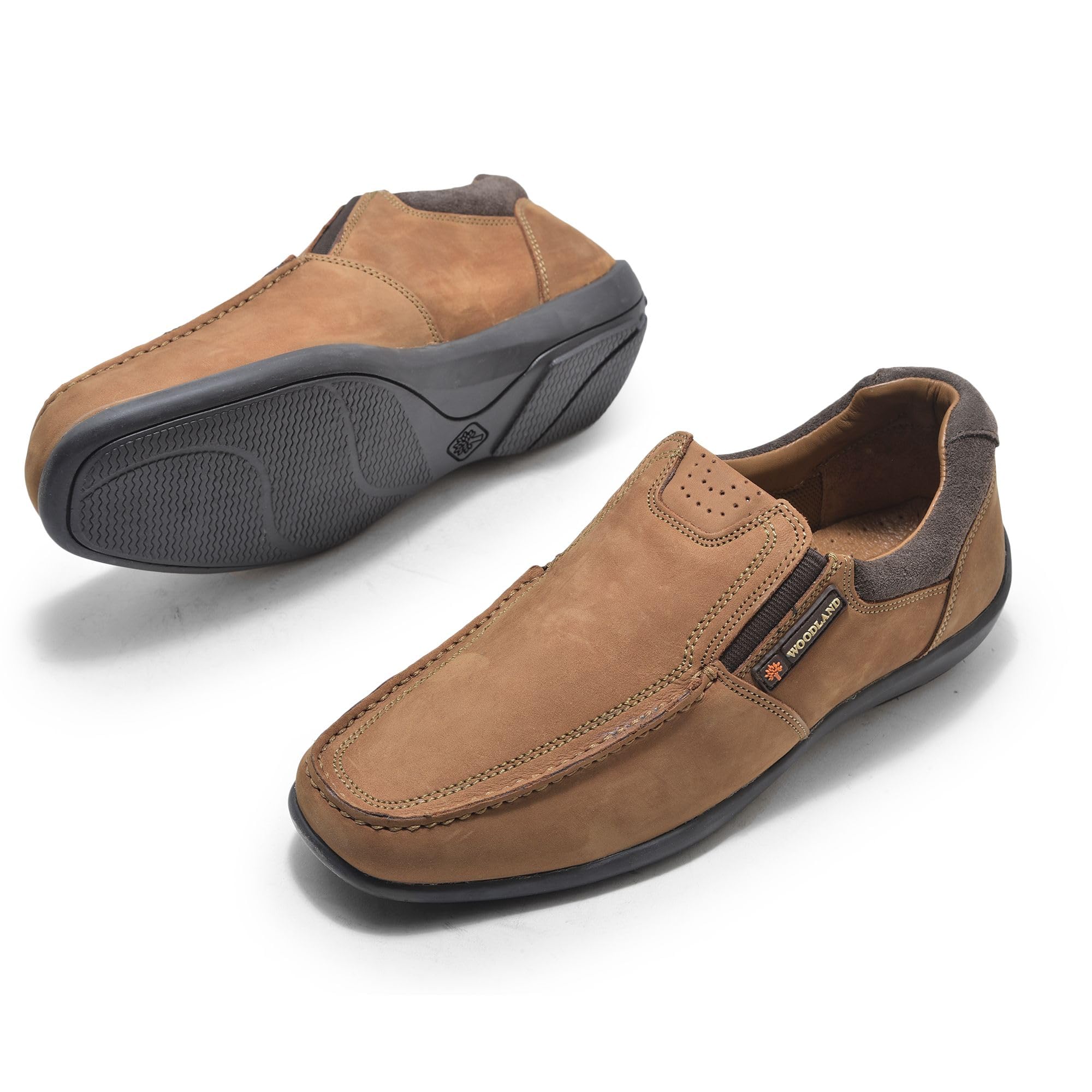 Woodland Men's Loafers - Cashew Brown - Image 5