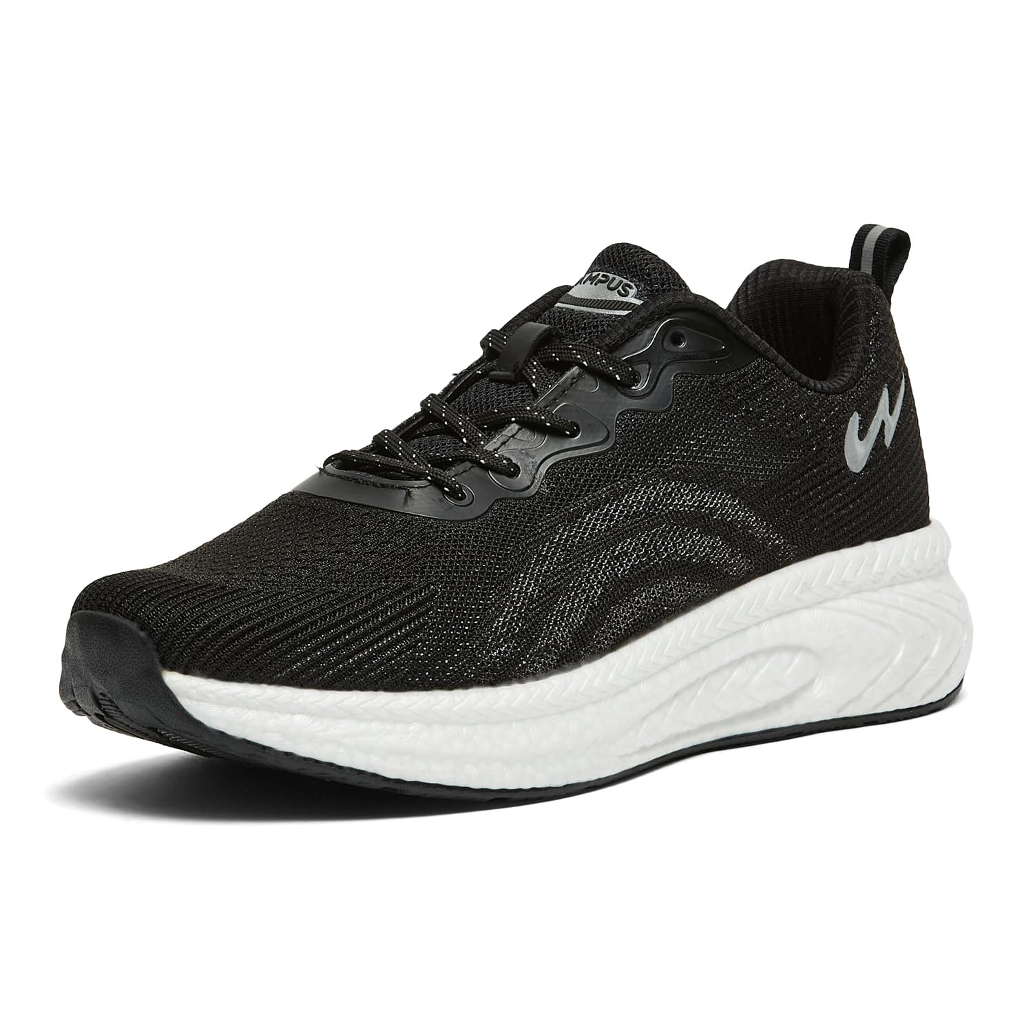 Campus Men's Hype PRO Running Shoes - Black Silver
