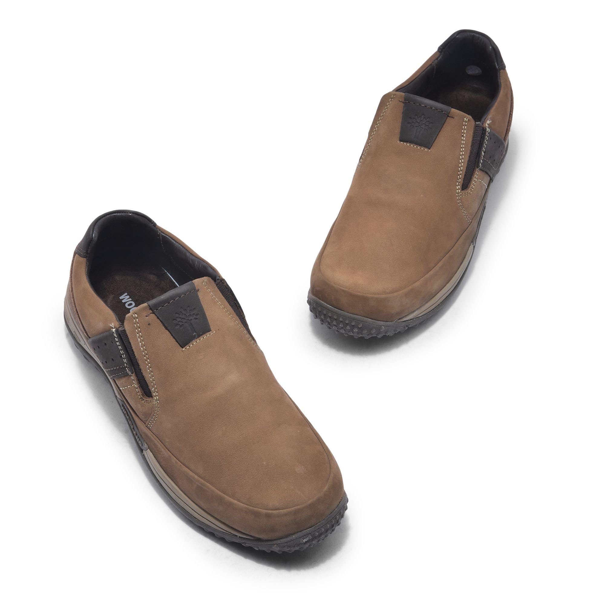 Woodland Men's Tobacco Leather Closed Shoe - Image 3