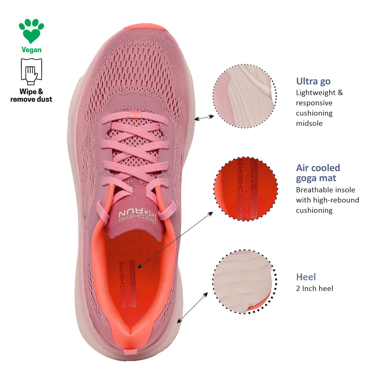 Skechers Women's Max Cushioning Elite Walking Shoes - Vegan - Image 4