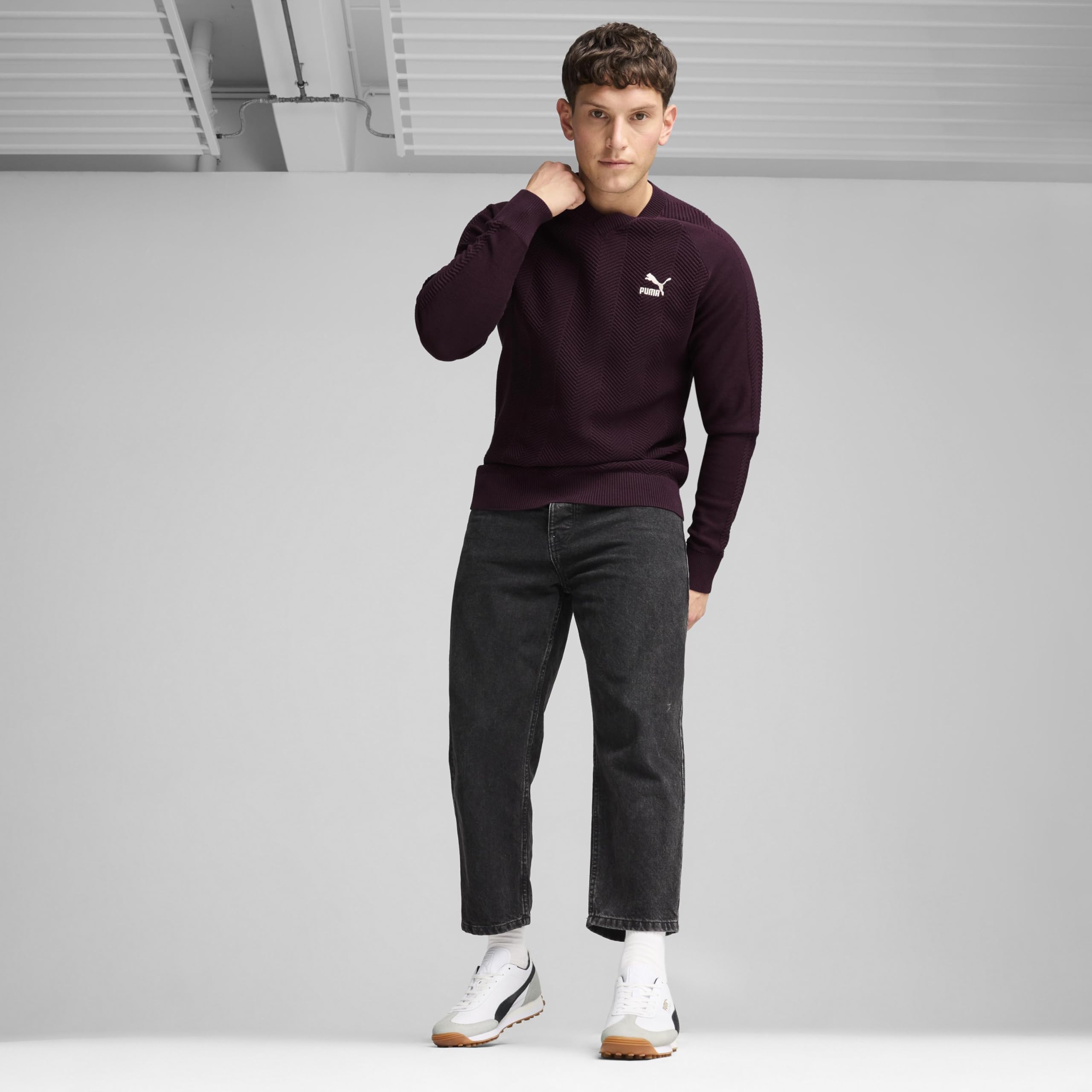 Puma Easy Rider Mix Sneaker - White Black Unisex - Image 2