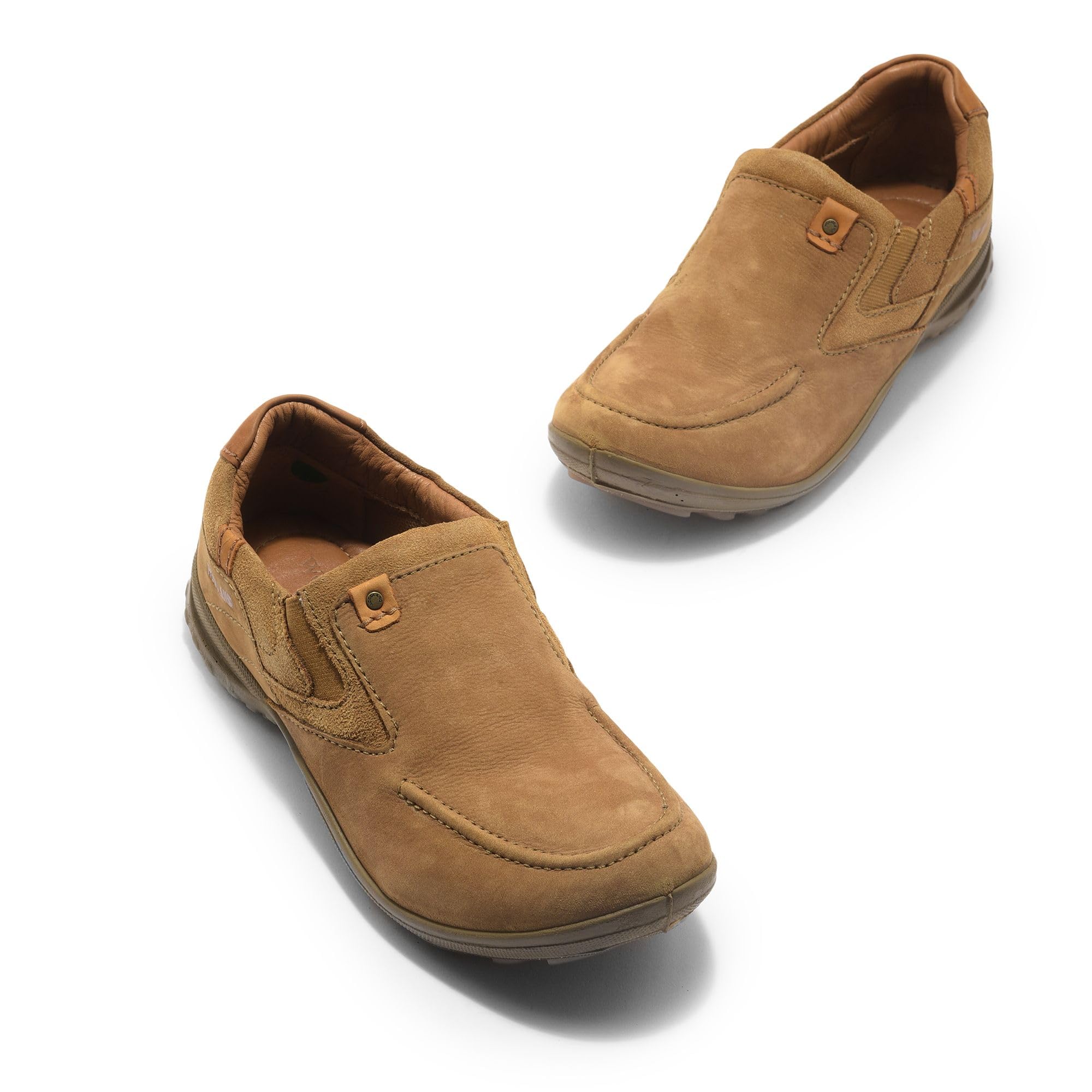 Woodland Men's Camel Leather Casual Shoes - Image 3
