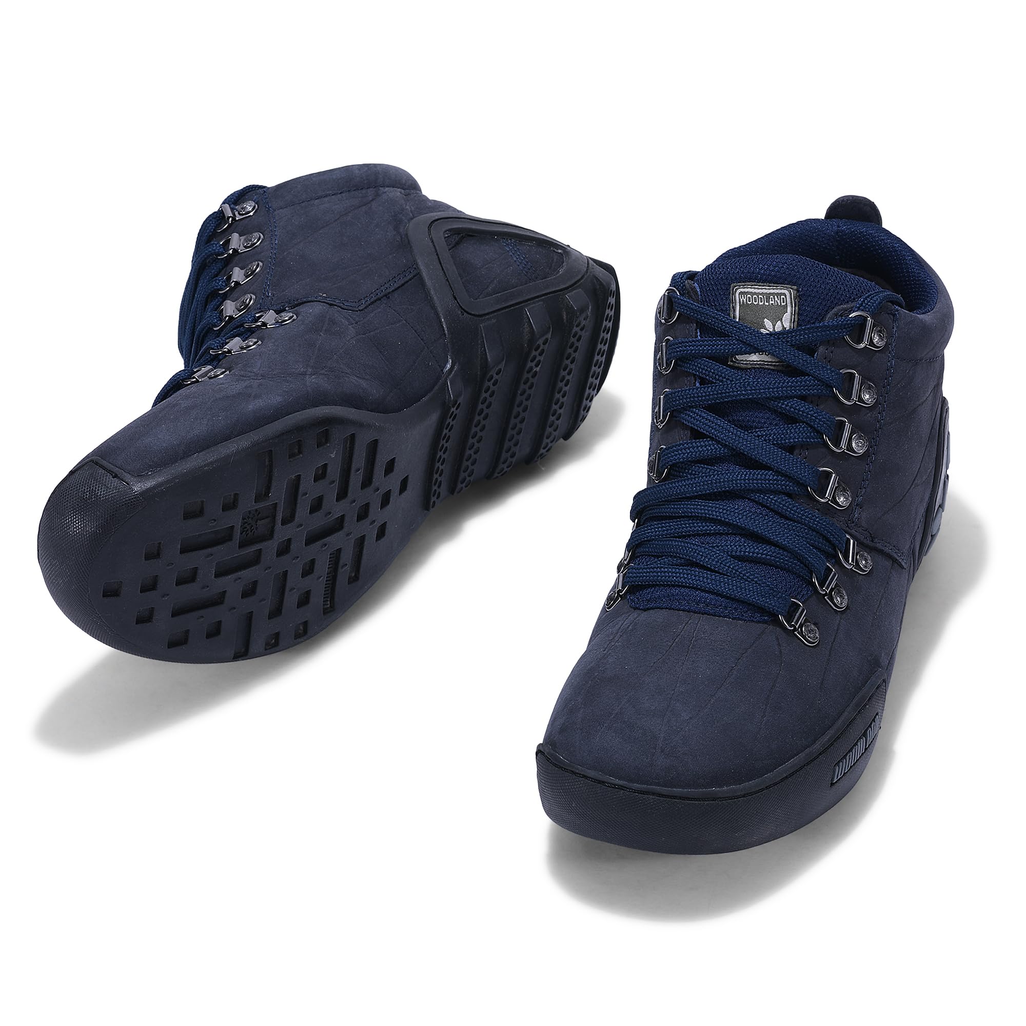 Woodland Men's Navy Leather Casual Shoes - Image 4