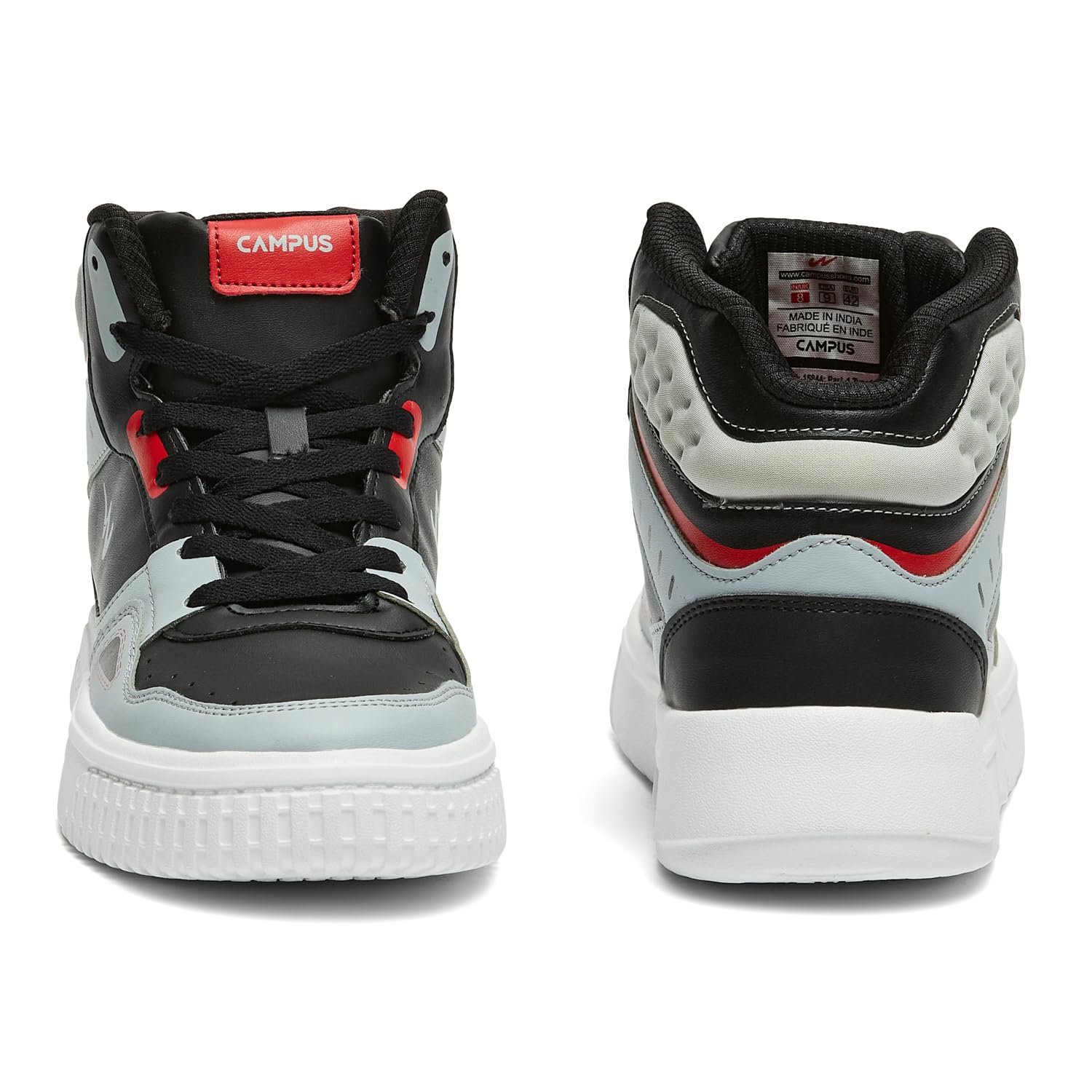 Campus Men's OG-15 Sneakers - Black/Lt Grey - Image 3