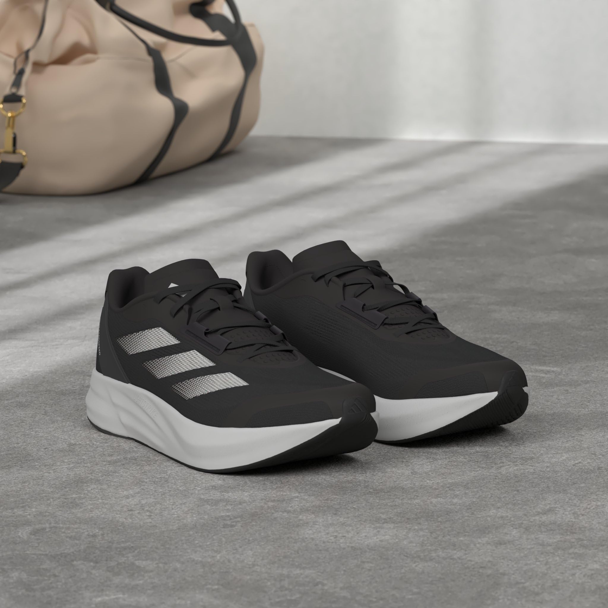 Adidas Men's Duramo Speed Running Shoe - Black - Image 2