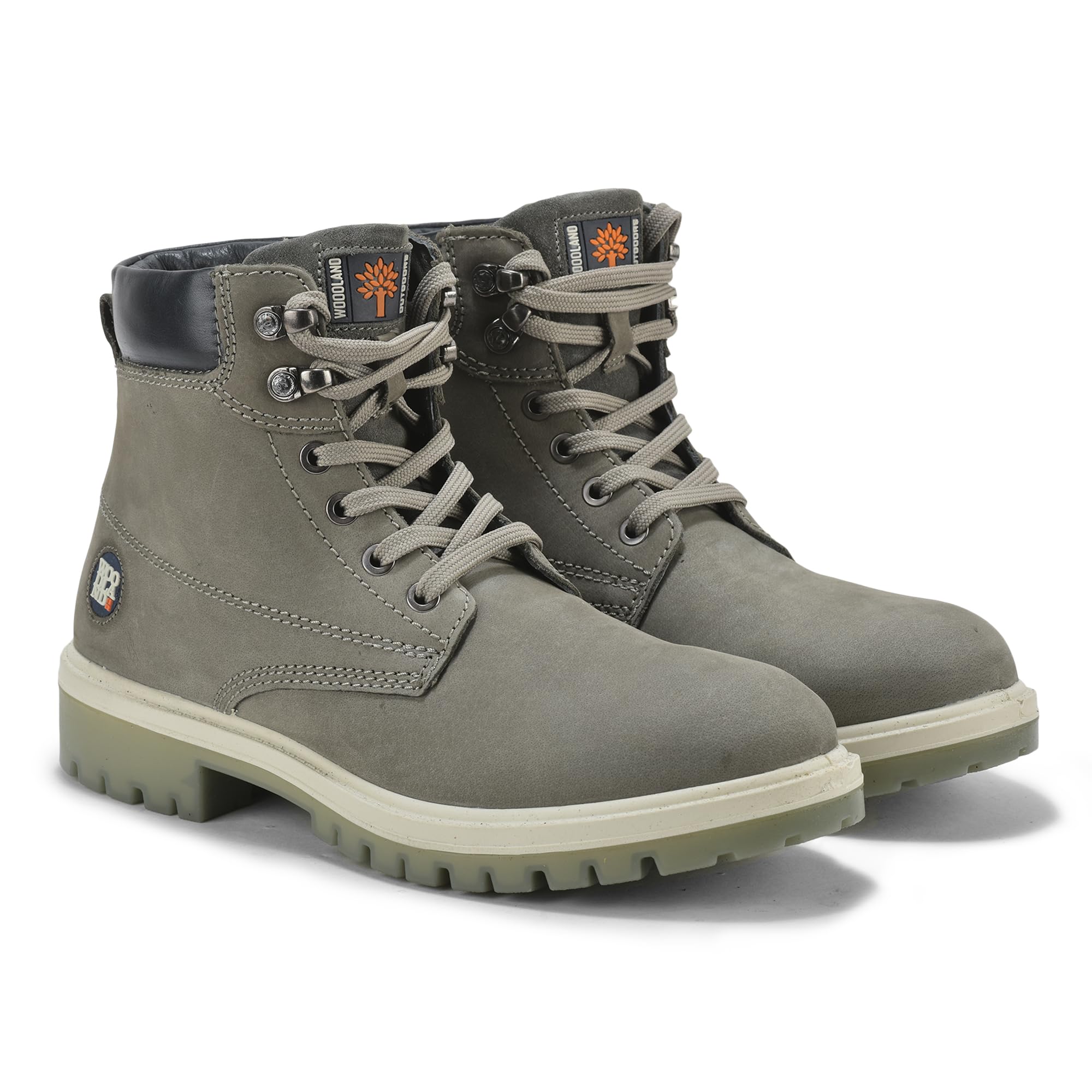 Woodland Men's Dark Grey Leather Boots - Image 2