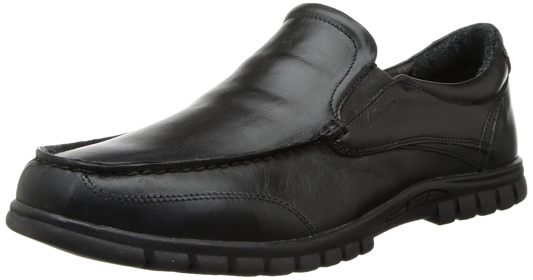 Woodland Men's Black Leather Moccasin