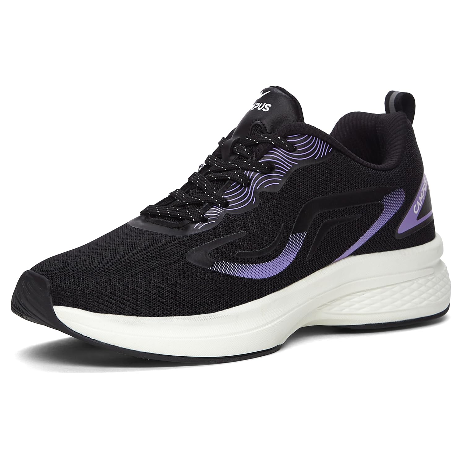 Campus Women's Siren Running Shoes - Black/Purple
