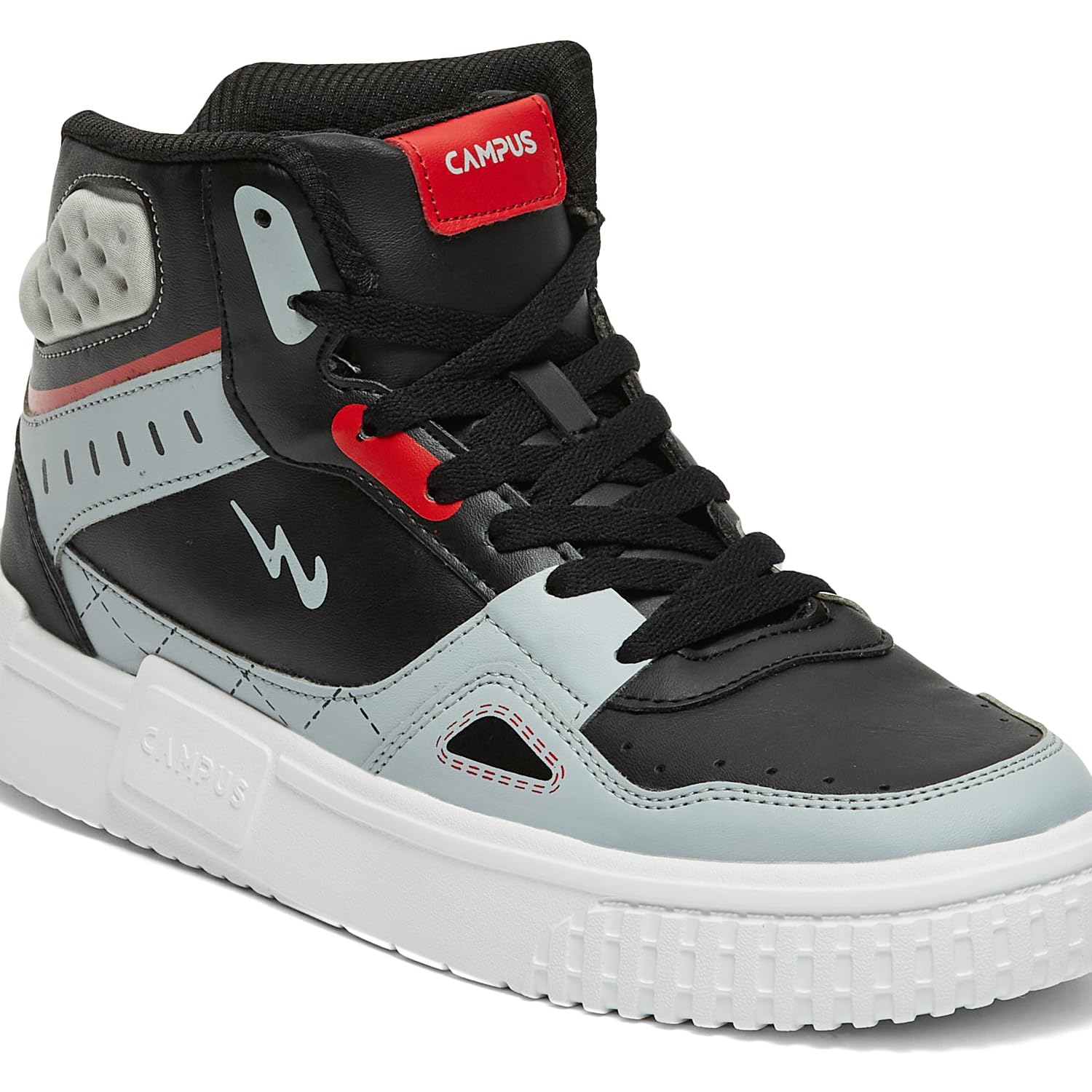 Campus Men's OG-15 Sneakers - Black/Lt Grey - Image 4