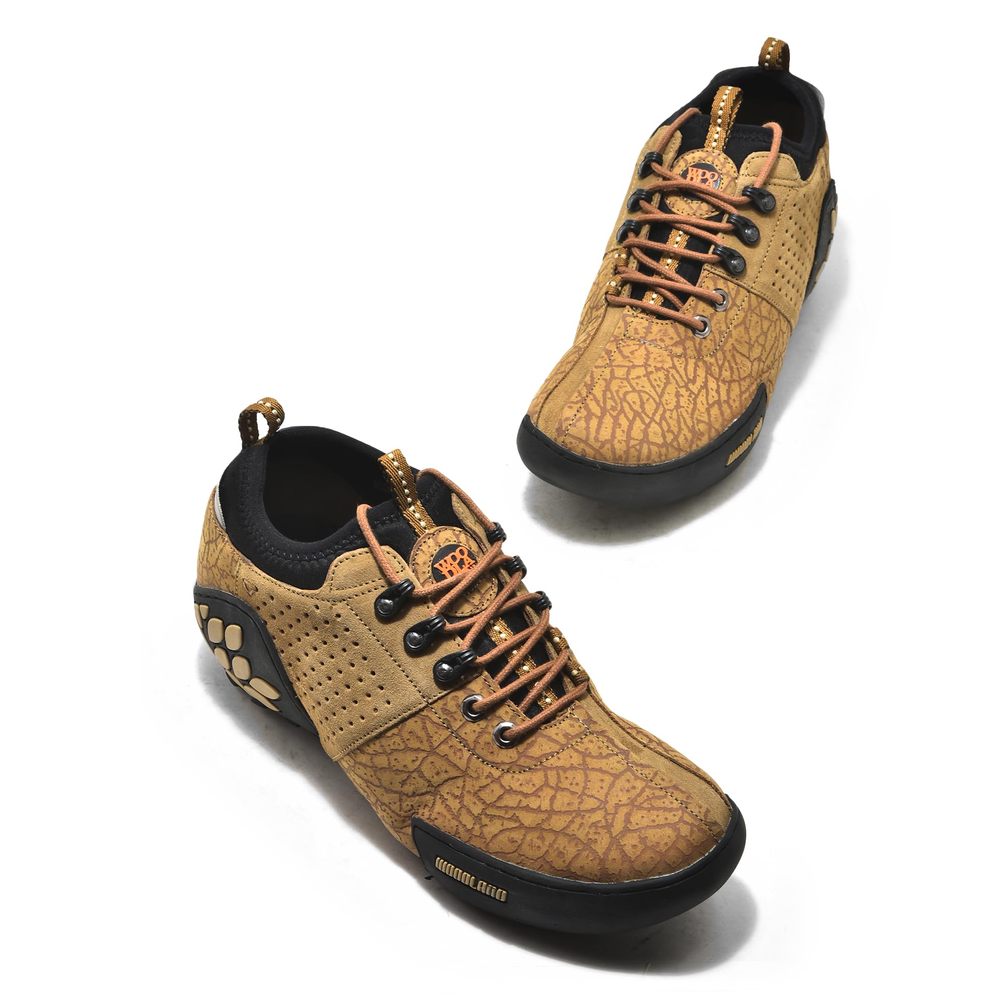 Woodland Men's Camel Leather Casual Shoe - Image 2