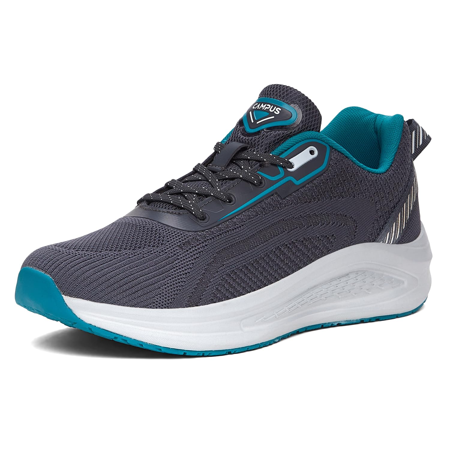 Campus Men's Plush Running Shoes - D.Gry/T.Blue