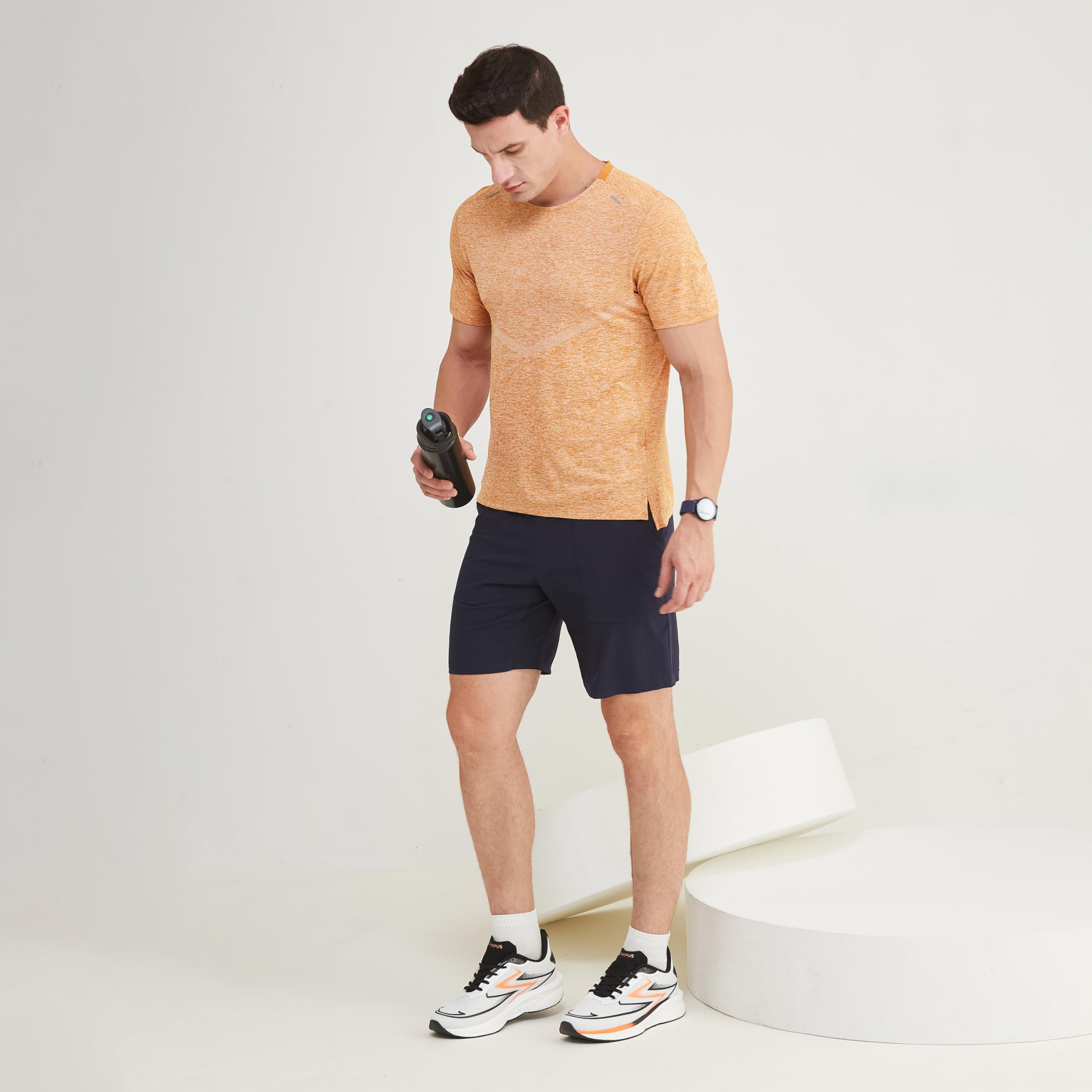 GREG PRO Running Shoes for Men - WHT/BLK - Image 2