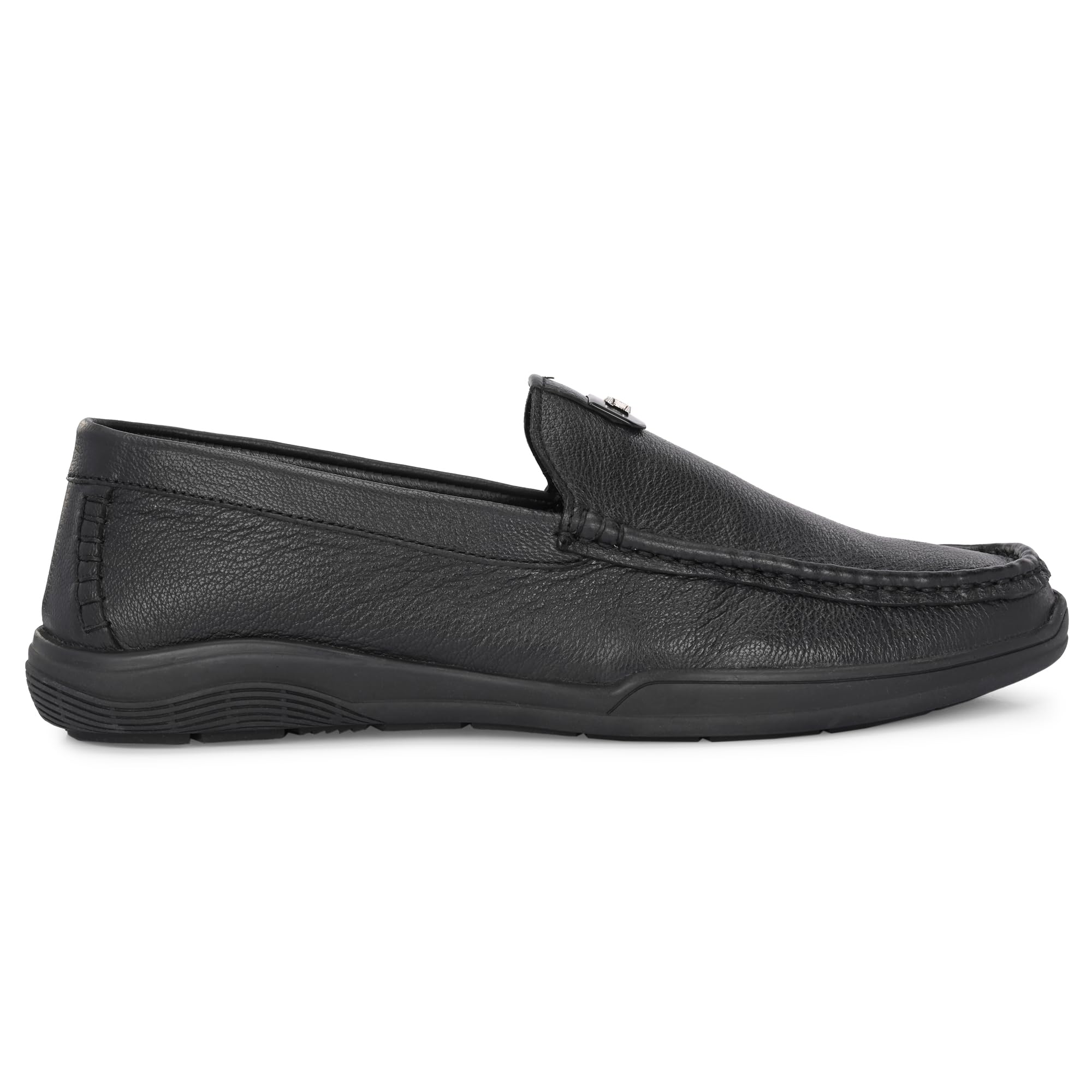 Centrino Black Slipon Formal Shoe for Men - Image 5