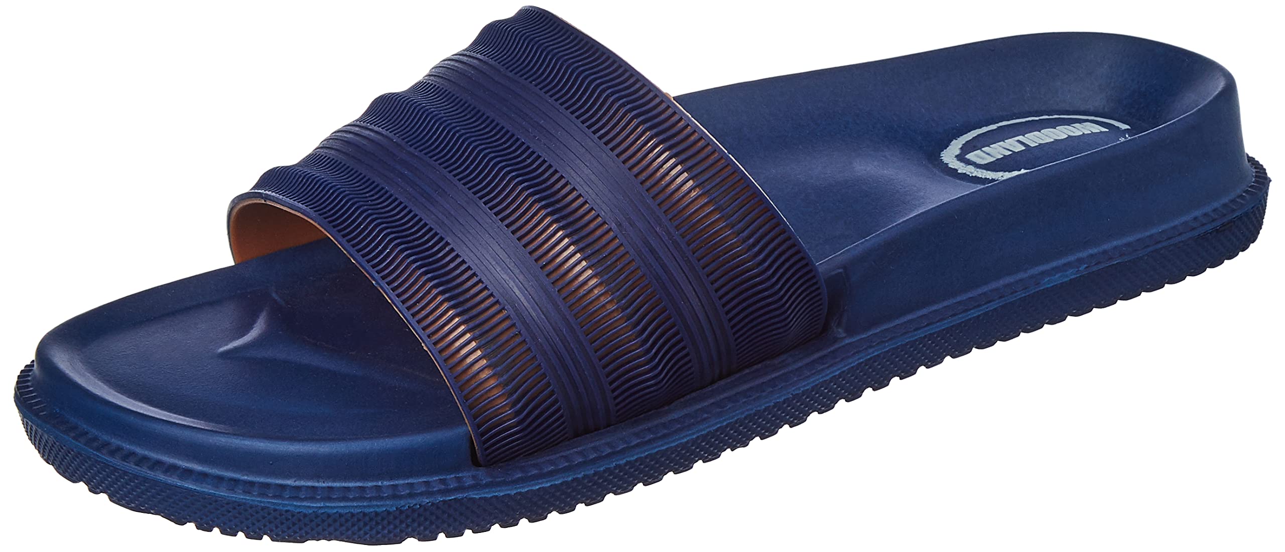 Woodland Men's Navy/Orange Slippers - Image 2
