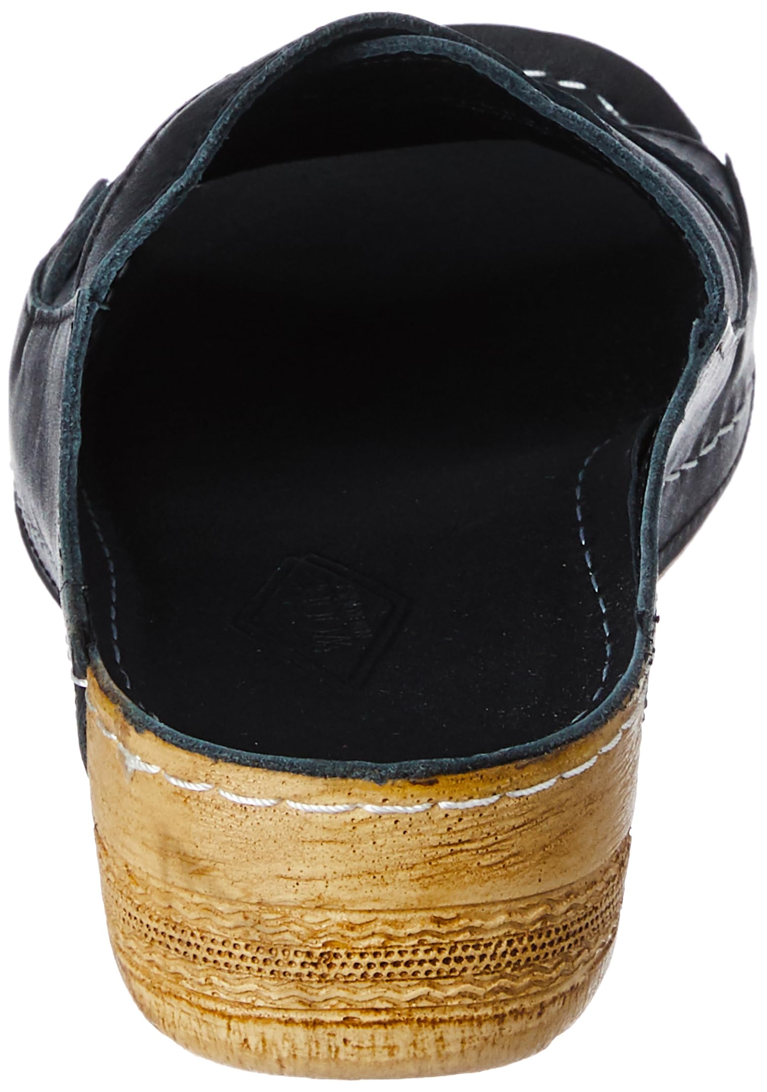 Woodland Women's Black Leather Slipper - Image 5