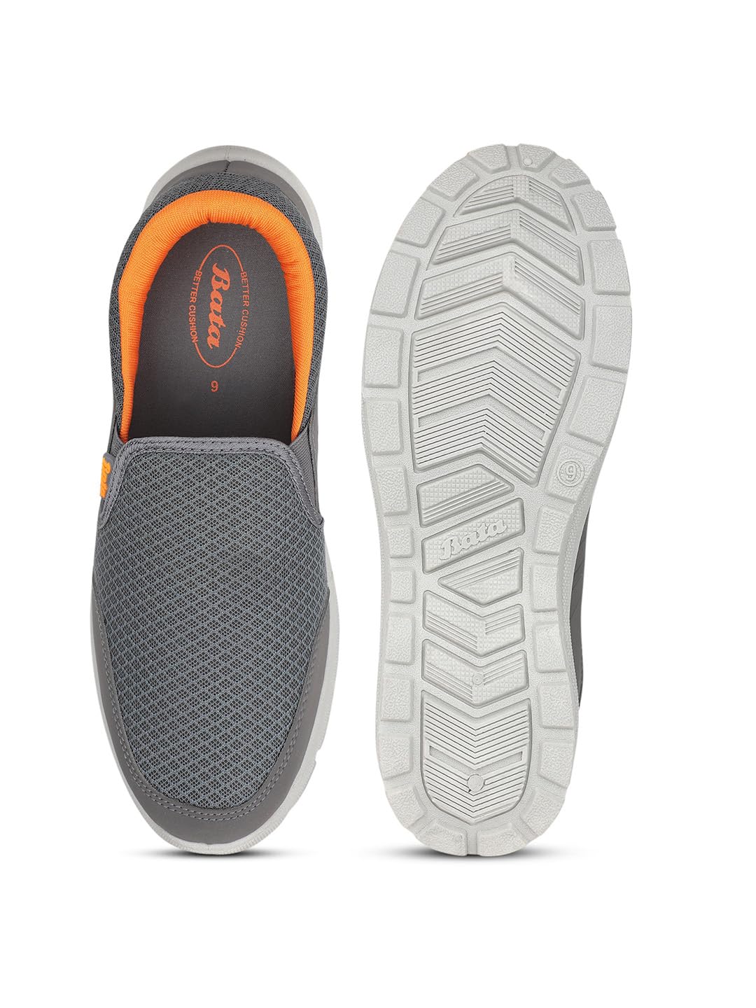 Bata Men's Slip-on Walking Shoe - Grey - Image 4