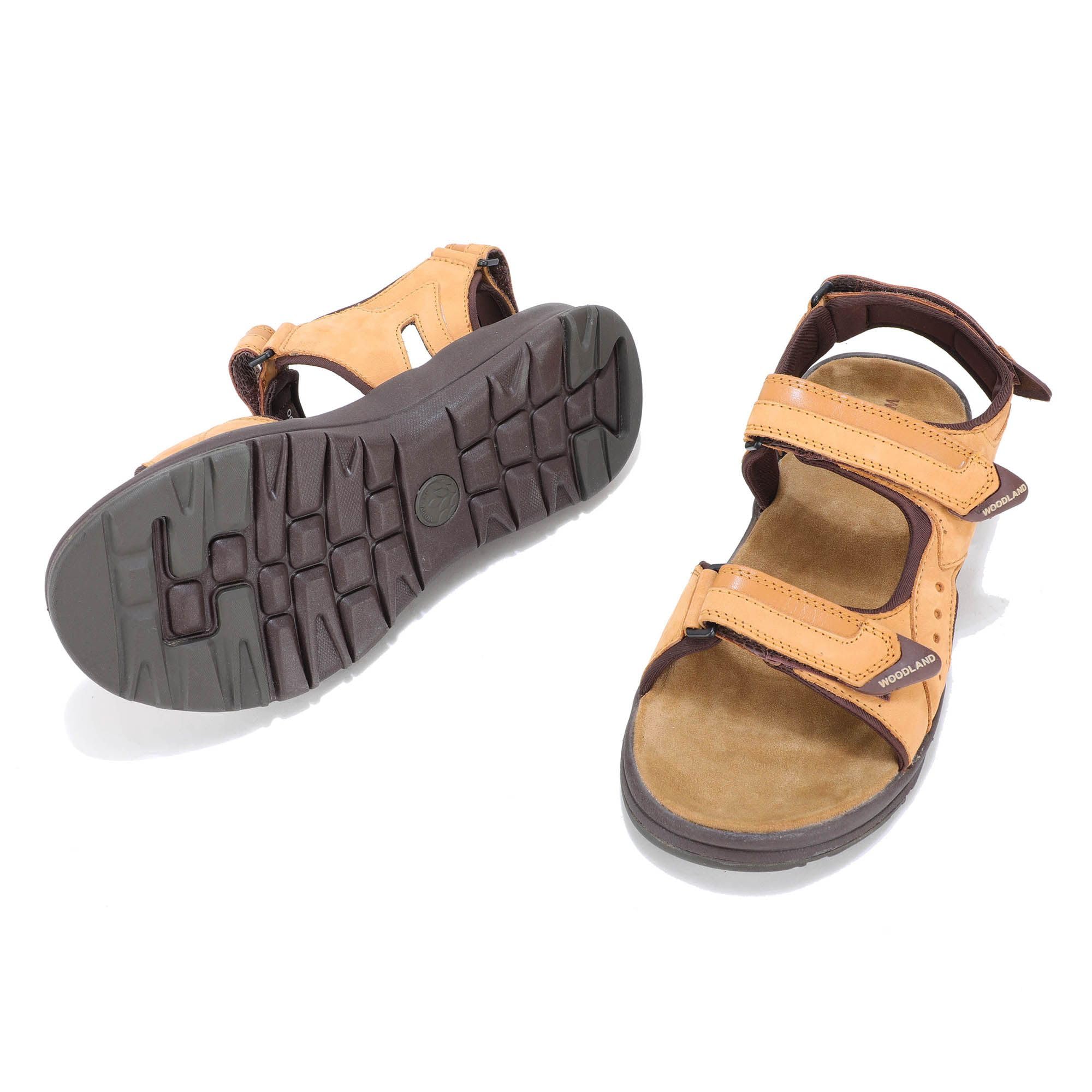 Woodland Men's Leather Sandal - Tan - Image 4