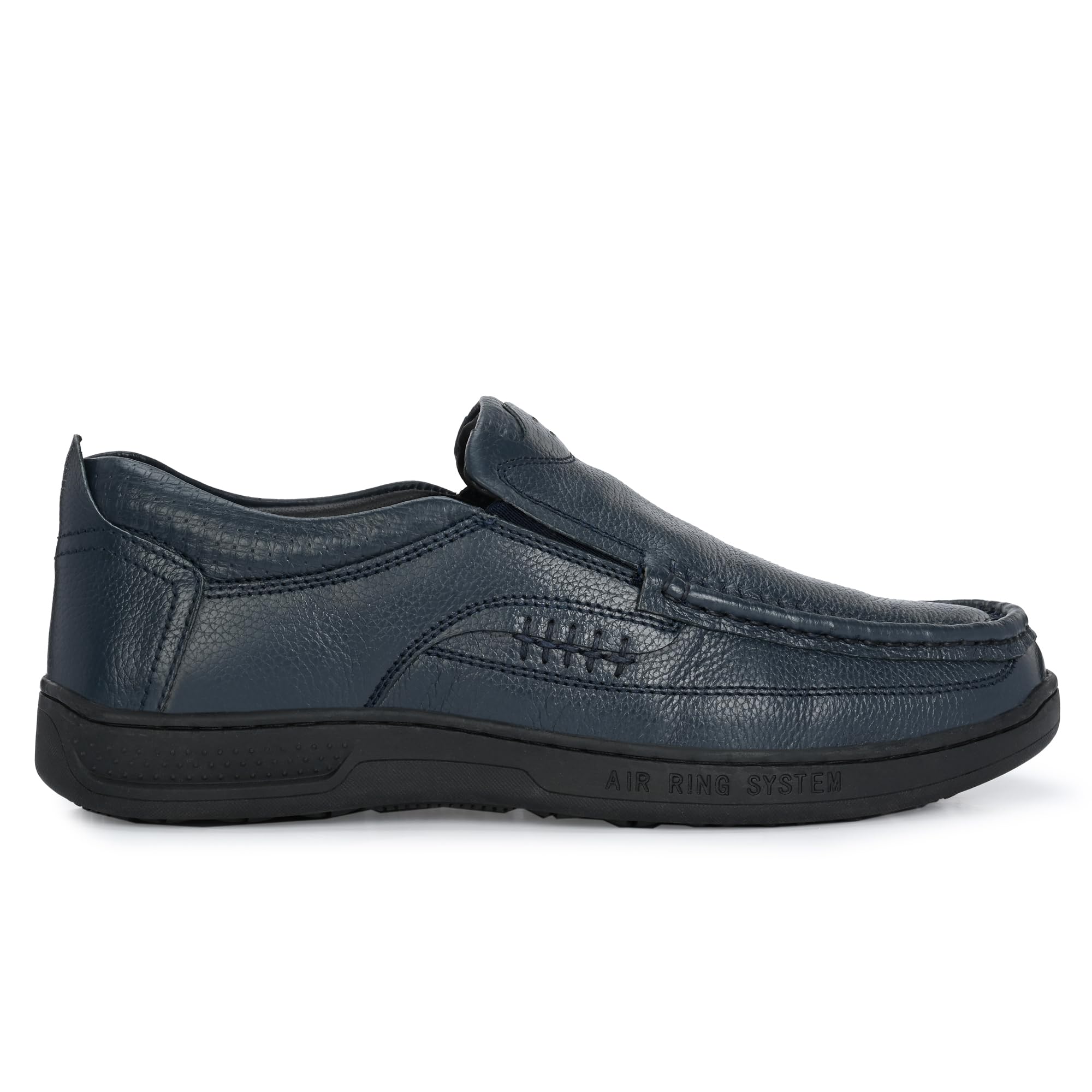 Leather Slip-On Formal Shoes for Men - Blue - Image 5