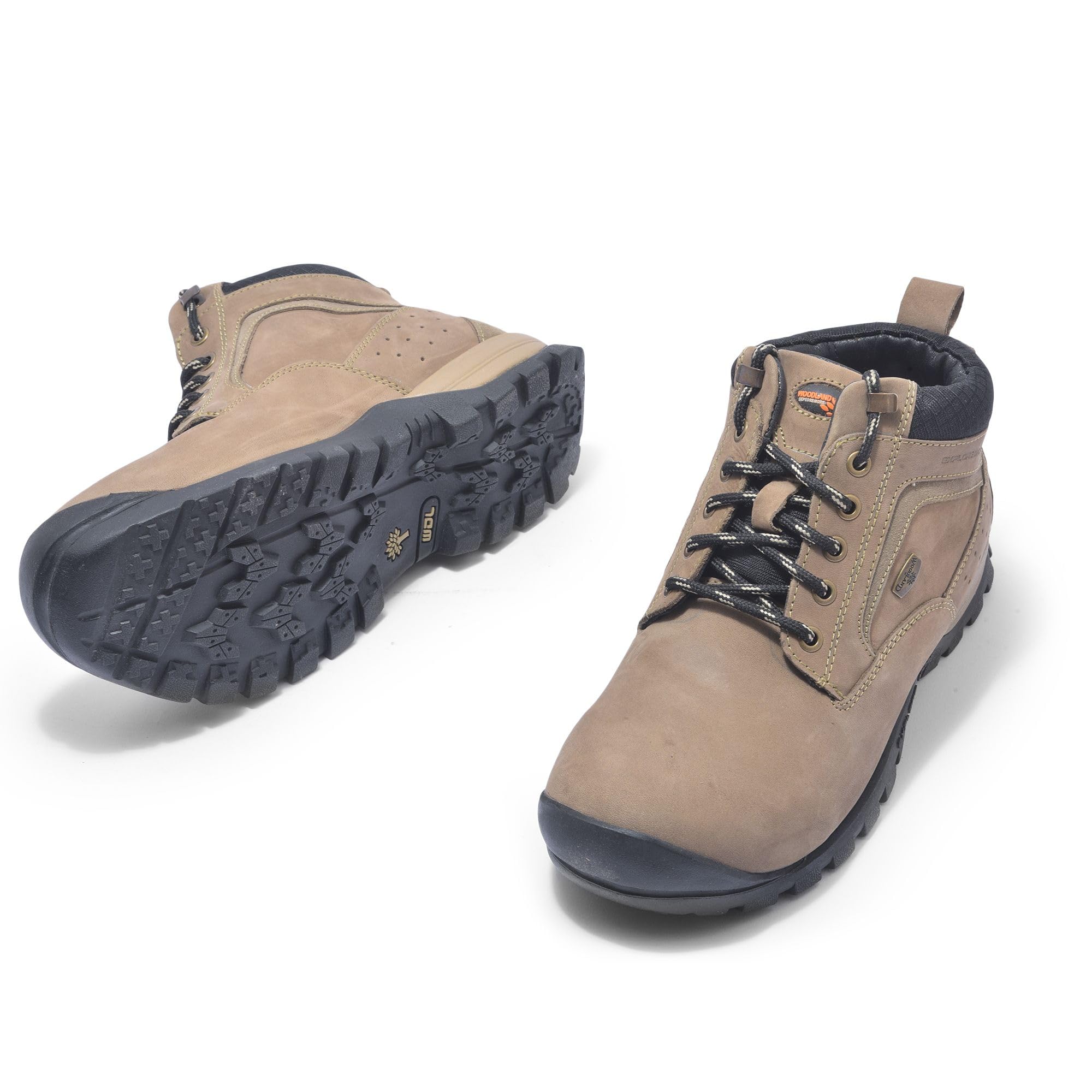 Woodland Men's Dubai Khaki Leather Ankle Boot - Image 4