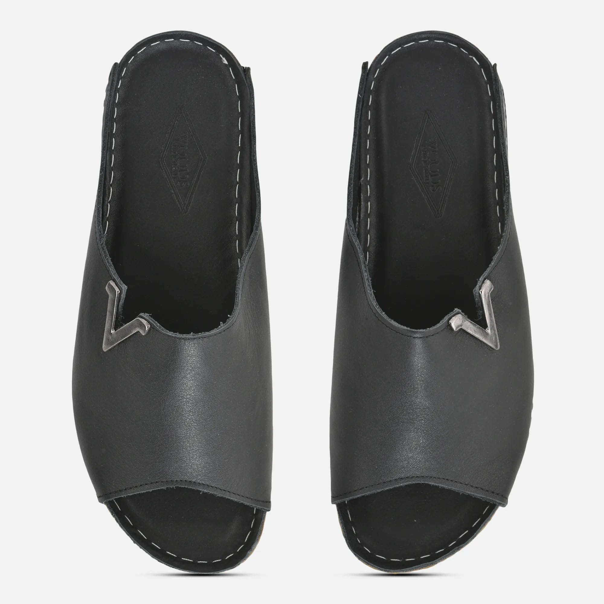 Woodland Women's Leather Slippers - Image 4