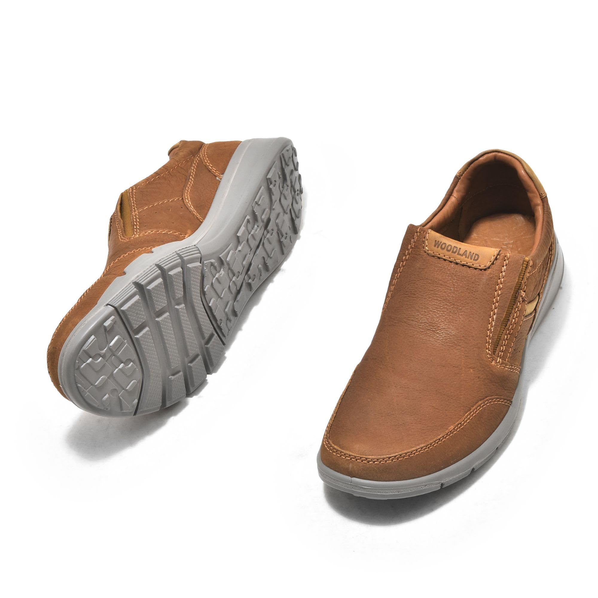 Woodland Mens Camel Casual Shoe - Image 5