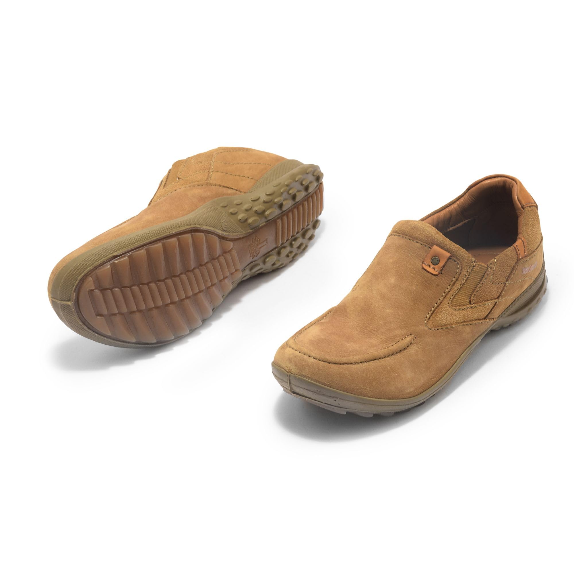 Woodland Men's Camel Leather Casual Shoes - Image 5