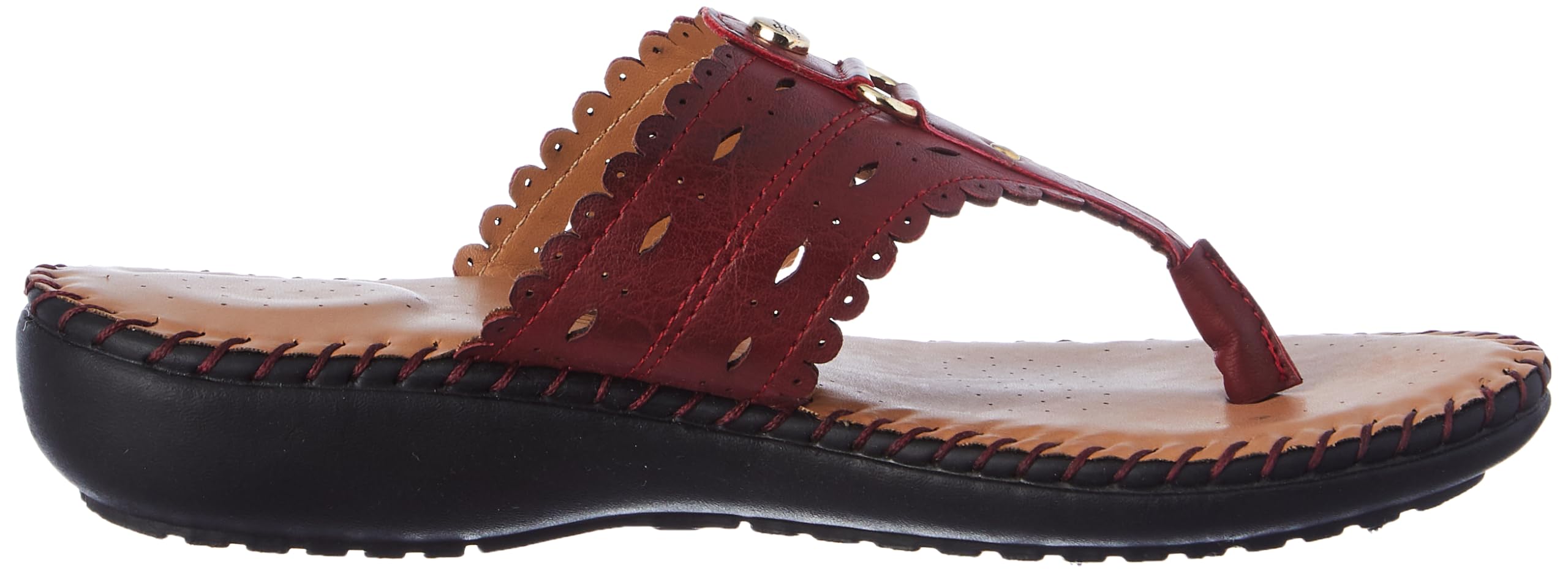 Bata Comfit Women's Red Slip-on Sandal - Image 3