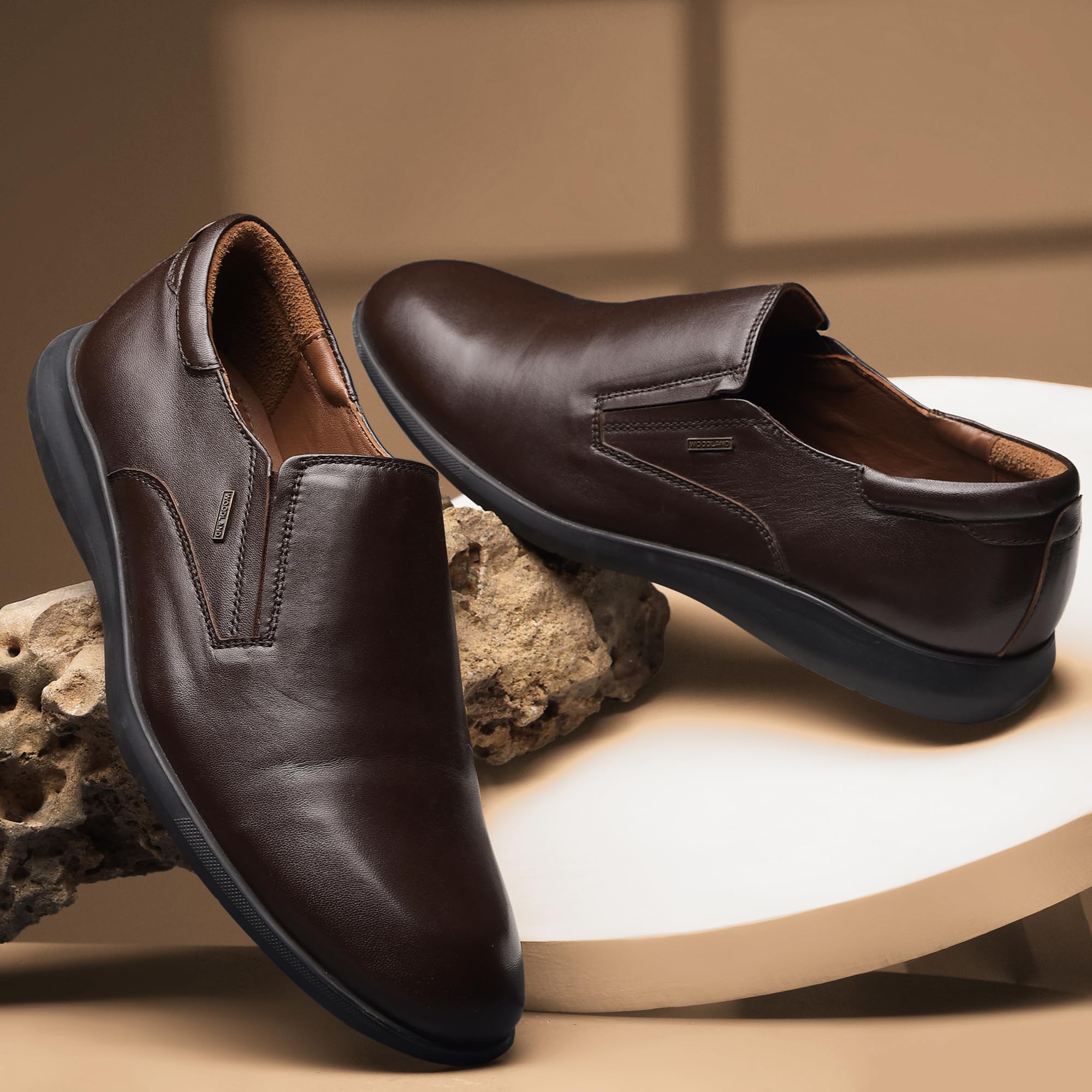 Woodland Men's Brown Formal Shoes - Image 3