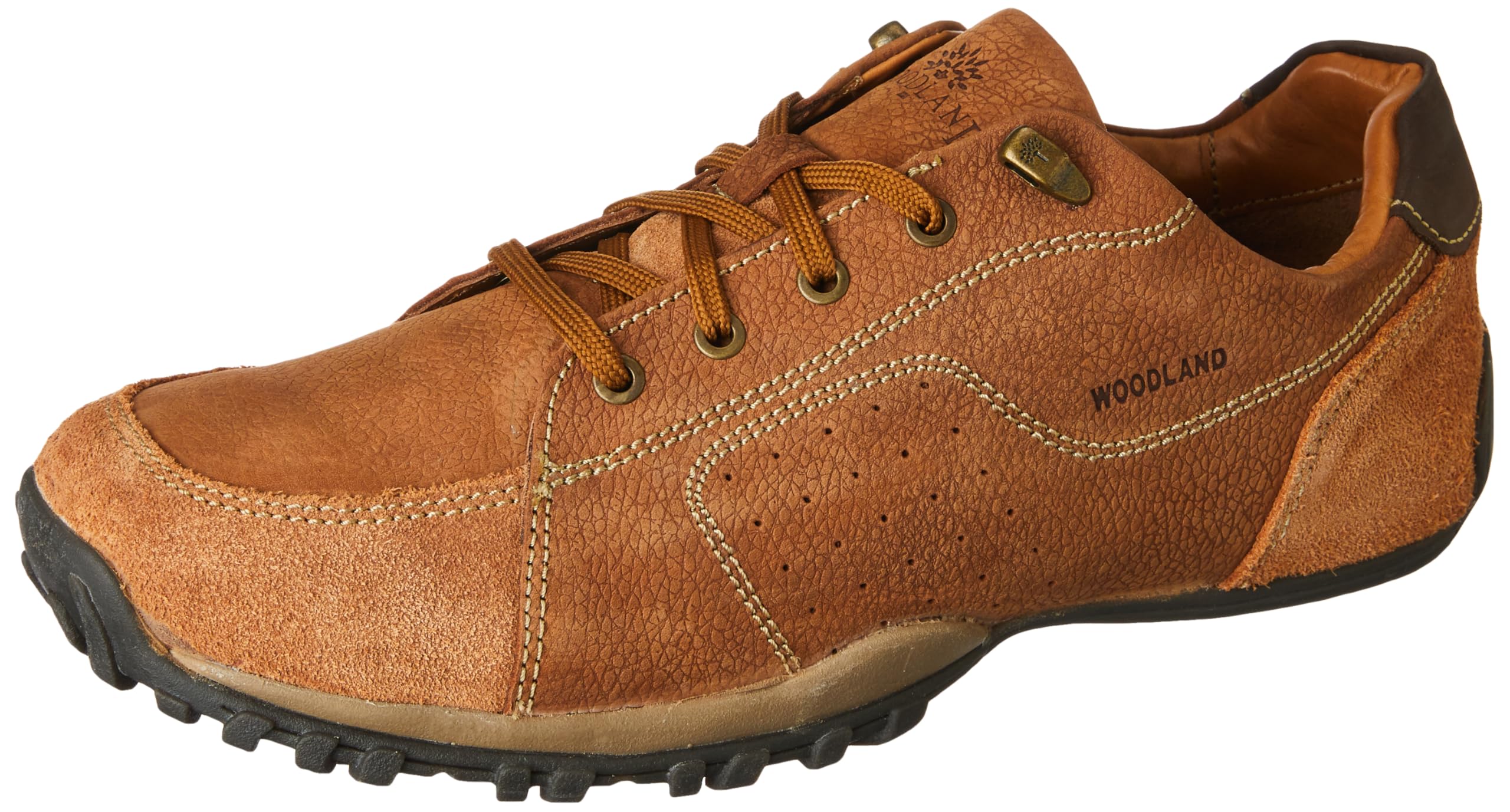 Woodland Men's Cashew Brown Nubuk Loafers