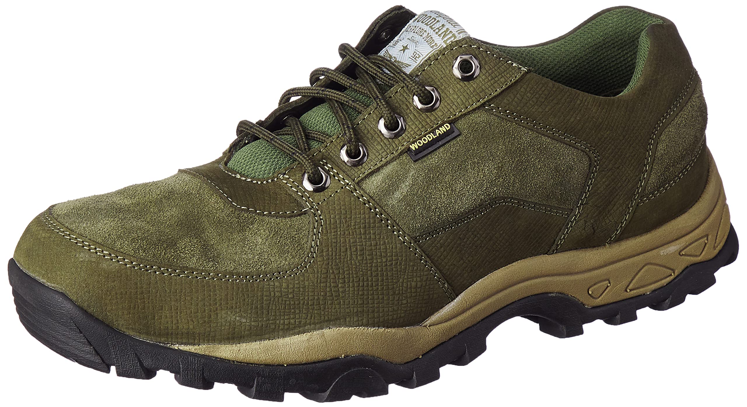 Woodland Men's Olive Green Leather Loafers