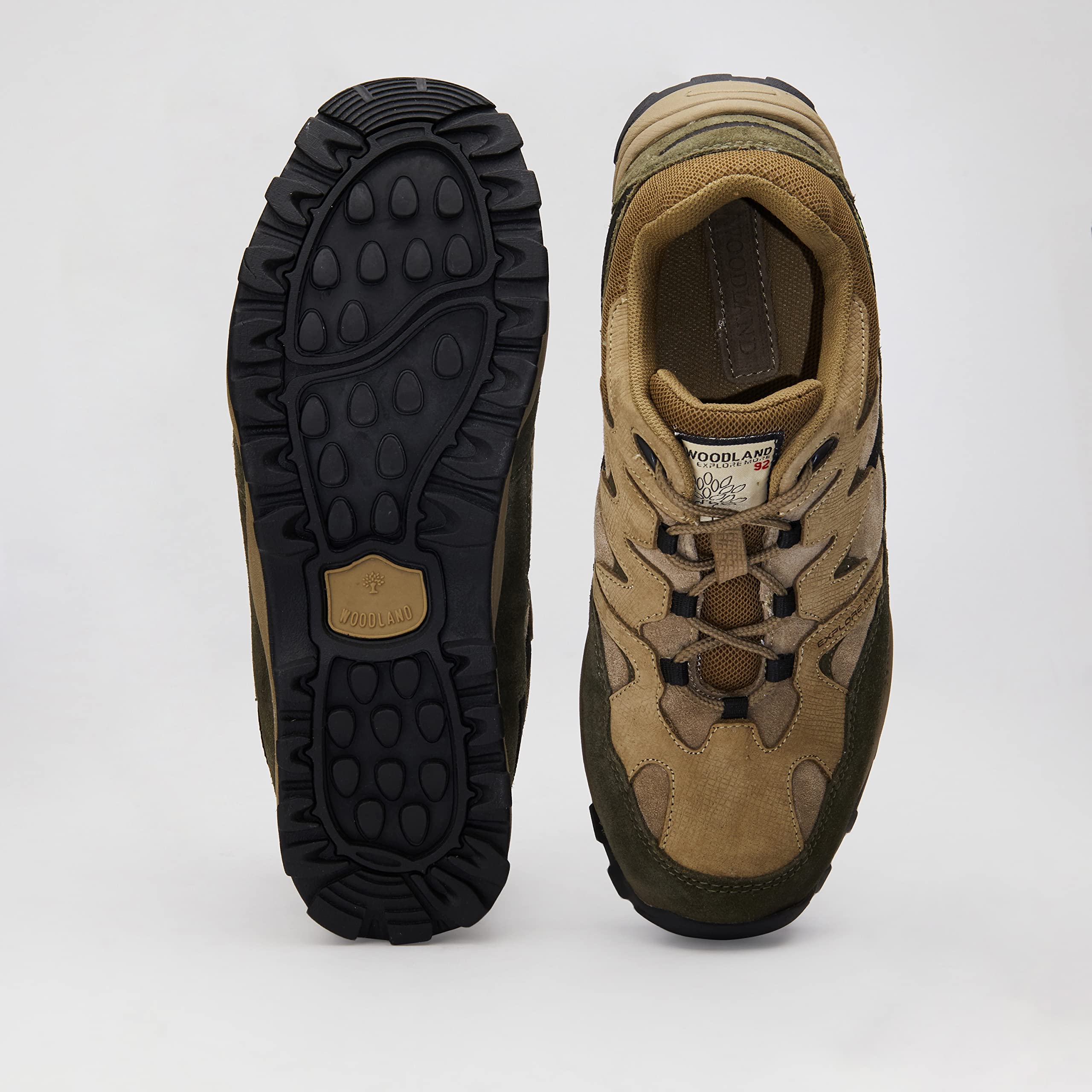 Woodland Men's Dubai Khaki Leather Casual Shoe - Image 2