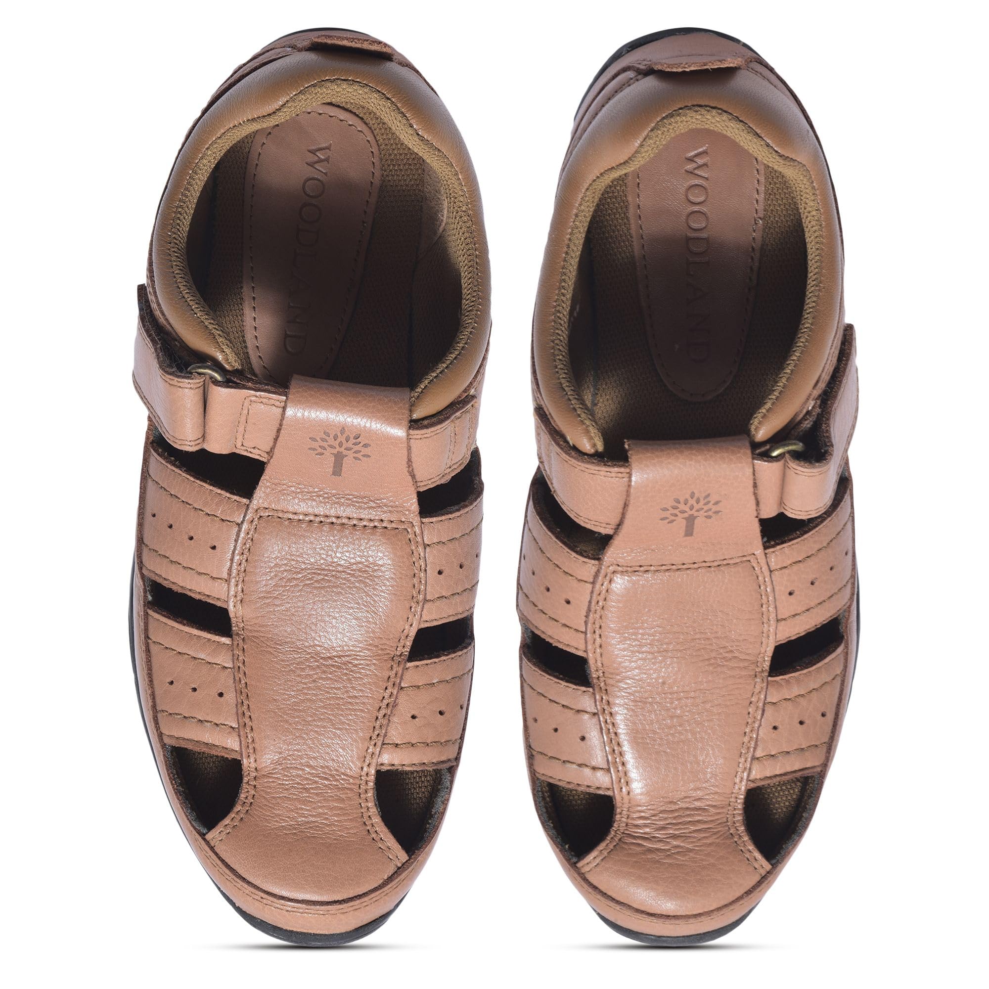 Woodland Men's Tan Leather Sandal - Image 3