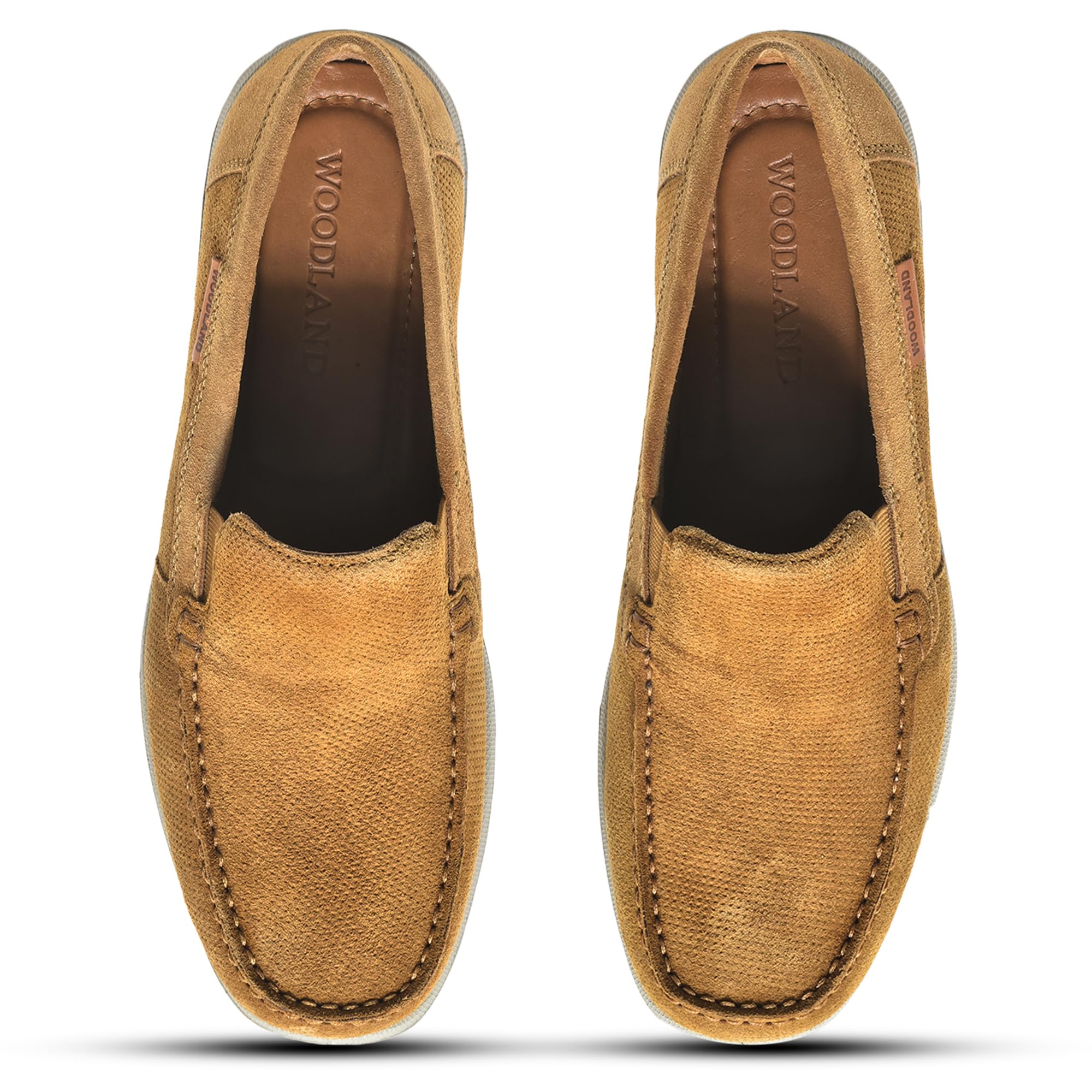 Woodland Men's Camel Suede Casual Shoes - Image 4