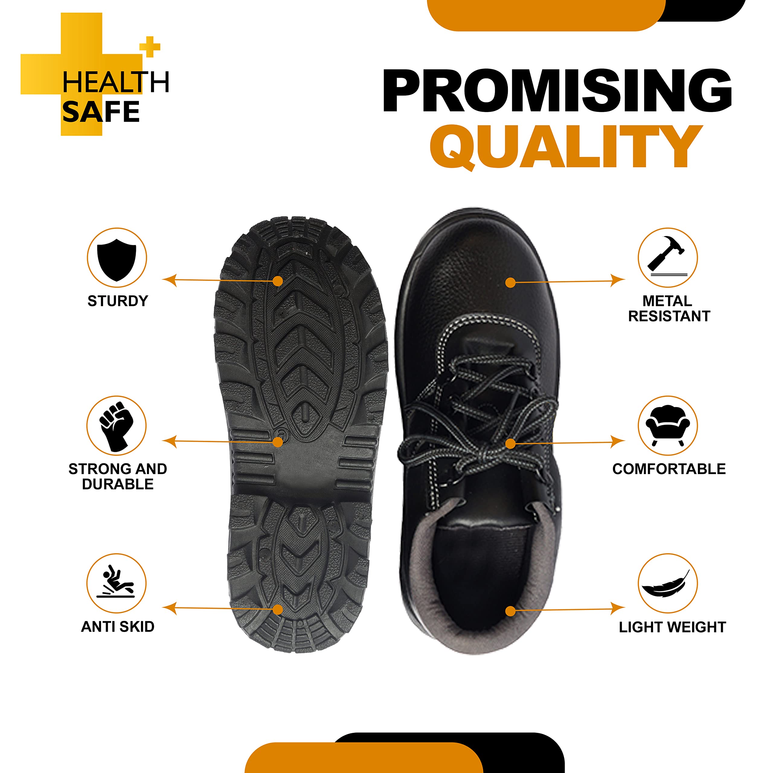 HEALTH Steel Toe Safety Shoes - Image 4