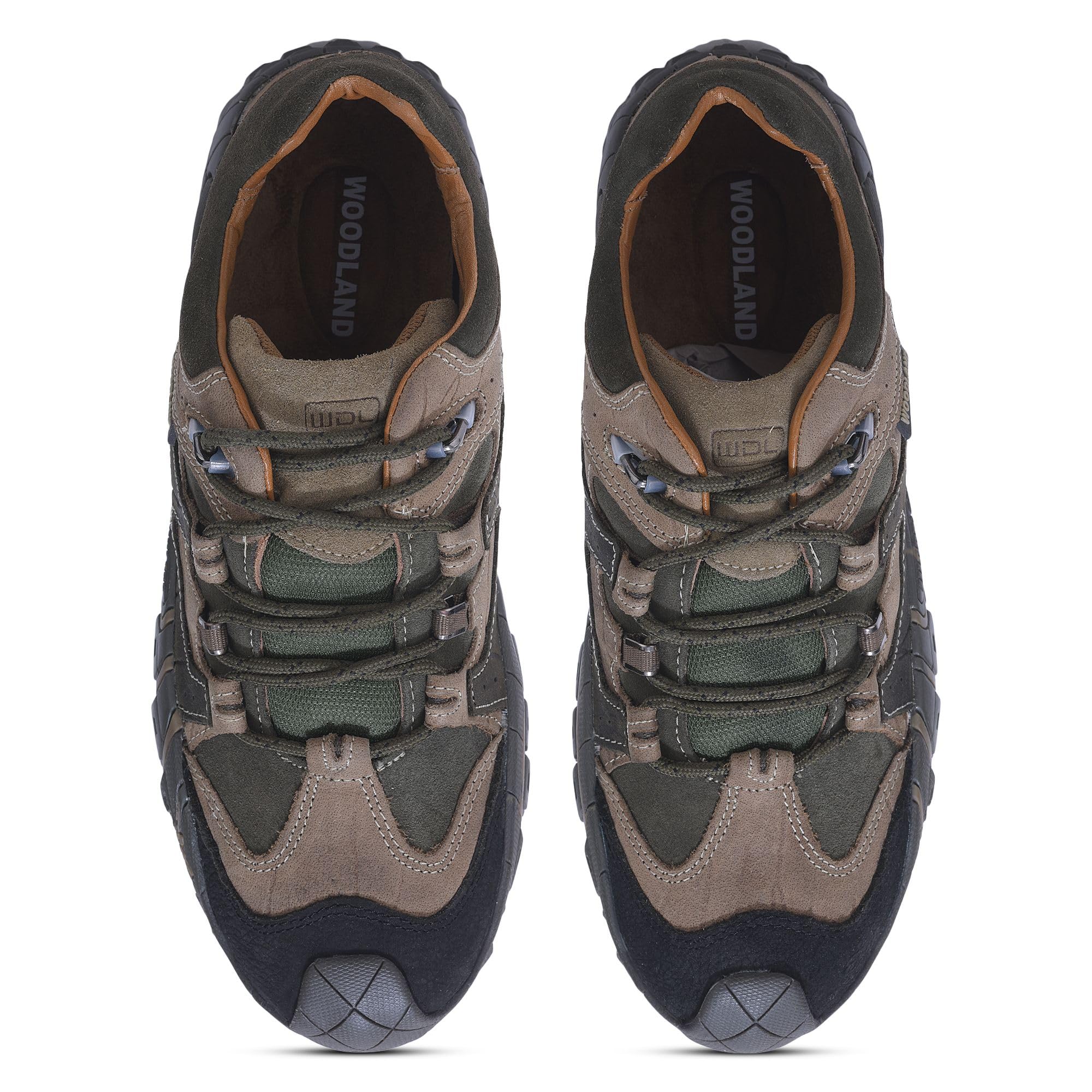 Woodland Men's Green Leather Boat Shoes - Image 3