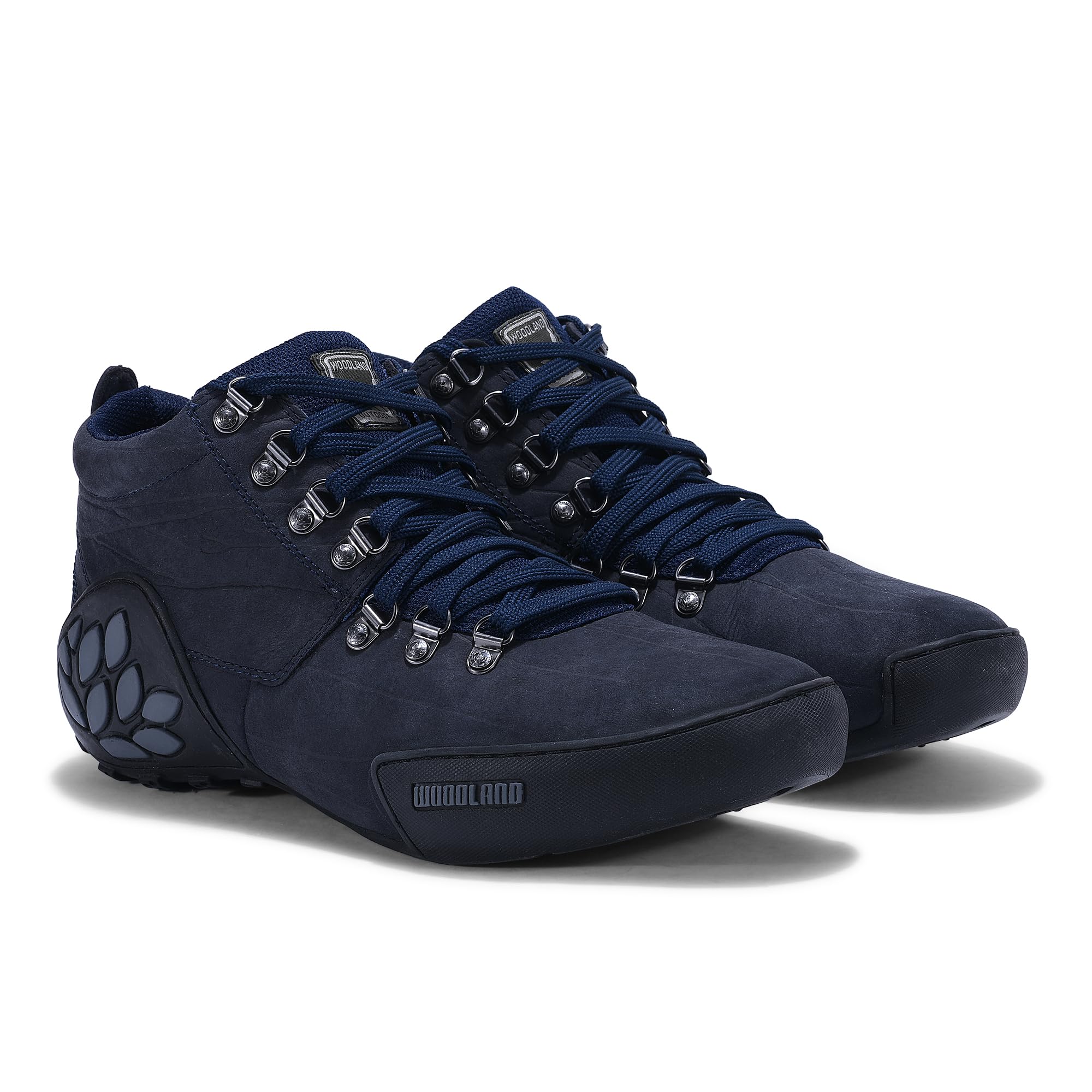 Woodland Men's Navy Leather Casual Shoes - Image 2