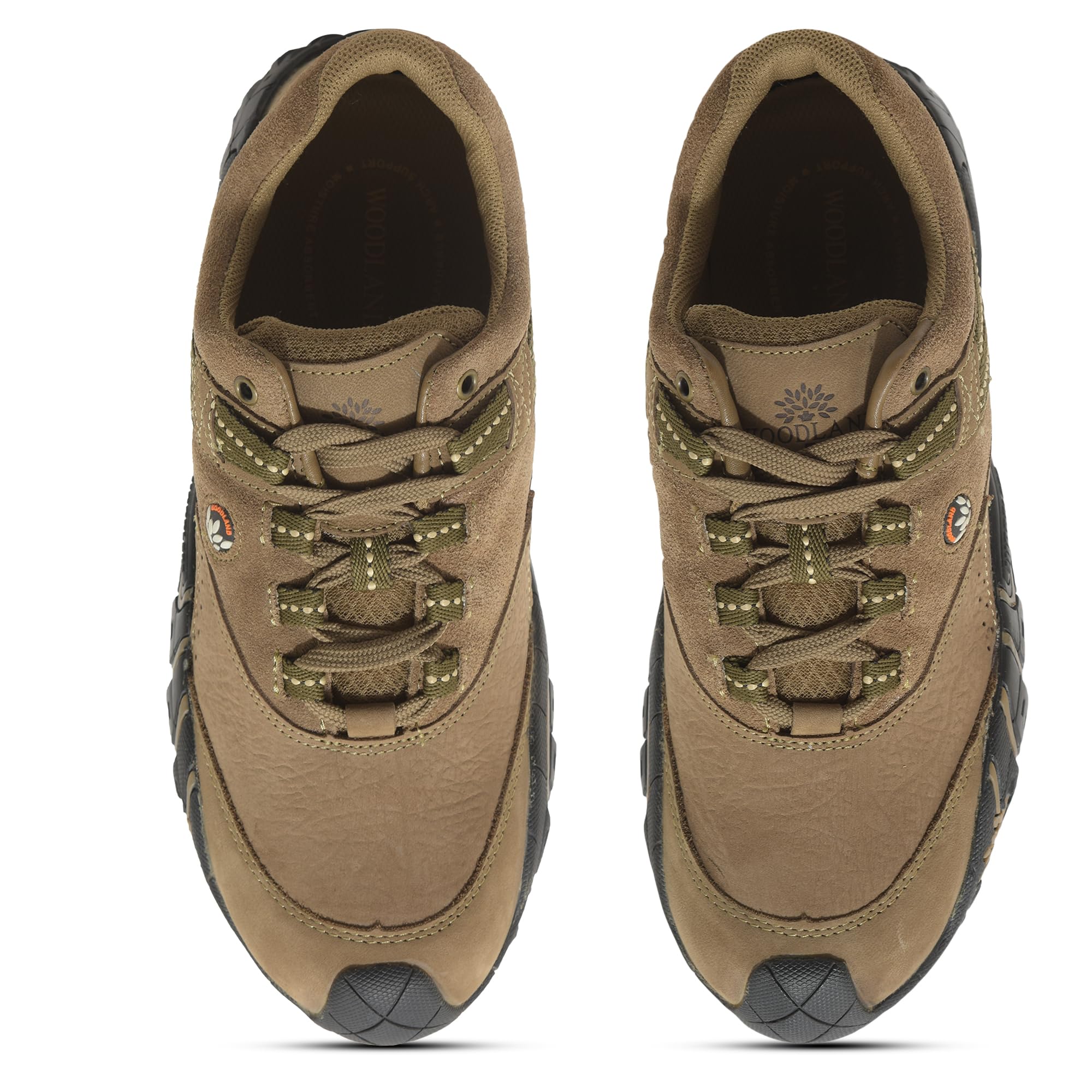 Woodland Men's Beige Leather Casual Shoe - Image 5