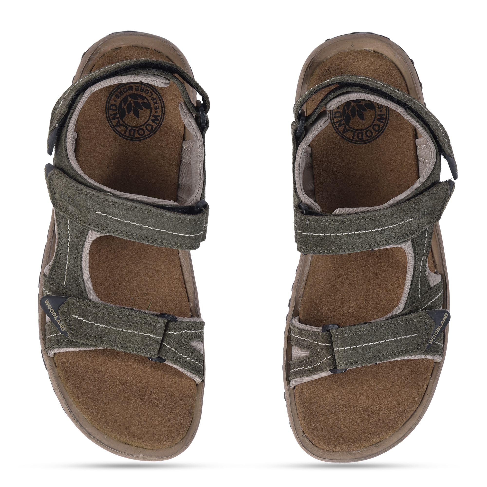 Woodland Men's Sport Sandal - Olive Green - Image 3