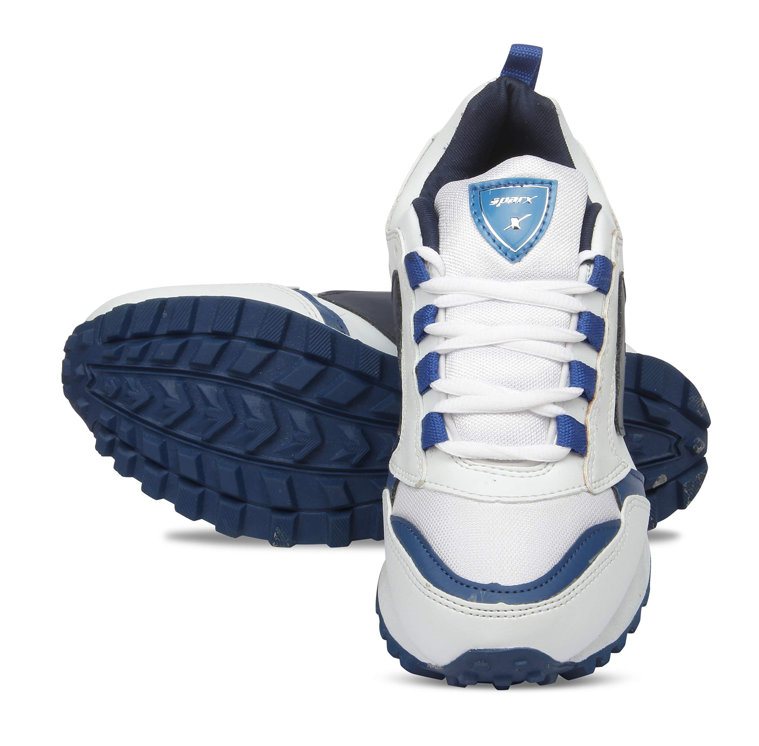 Sparx Mens Running Shoe - Whitenavyblue - Image 3