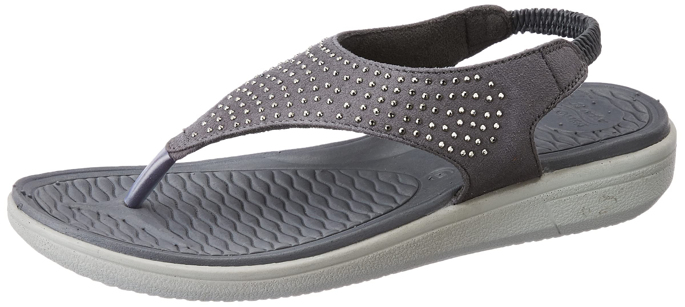Bata Women's Slip-on Sandal - Grey